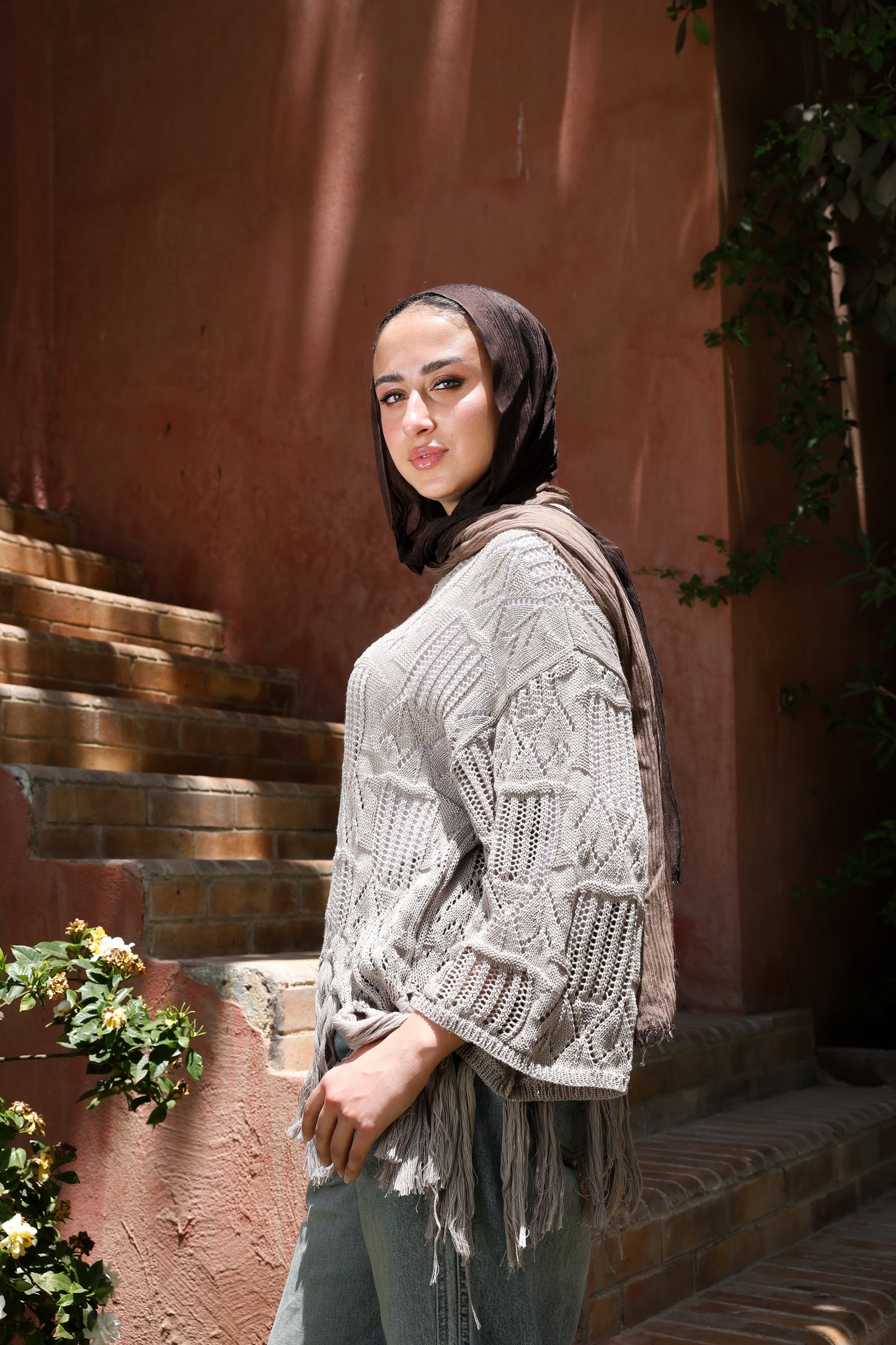 Sway knitted top in caffee