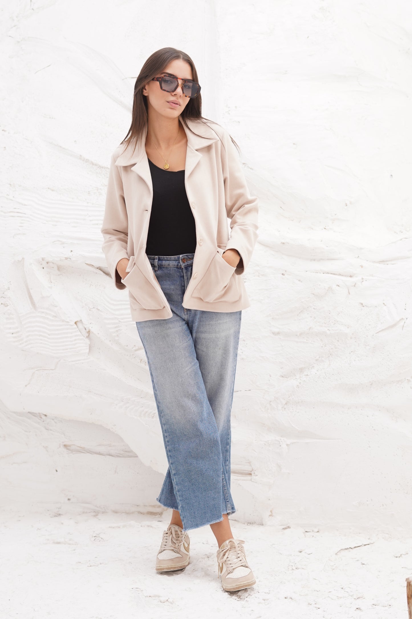 Suede Cream Jacket