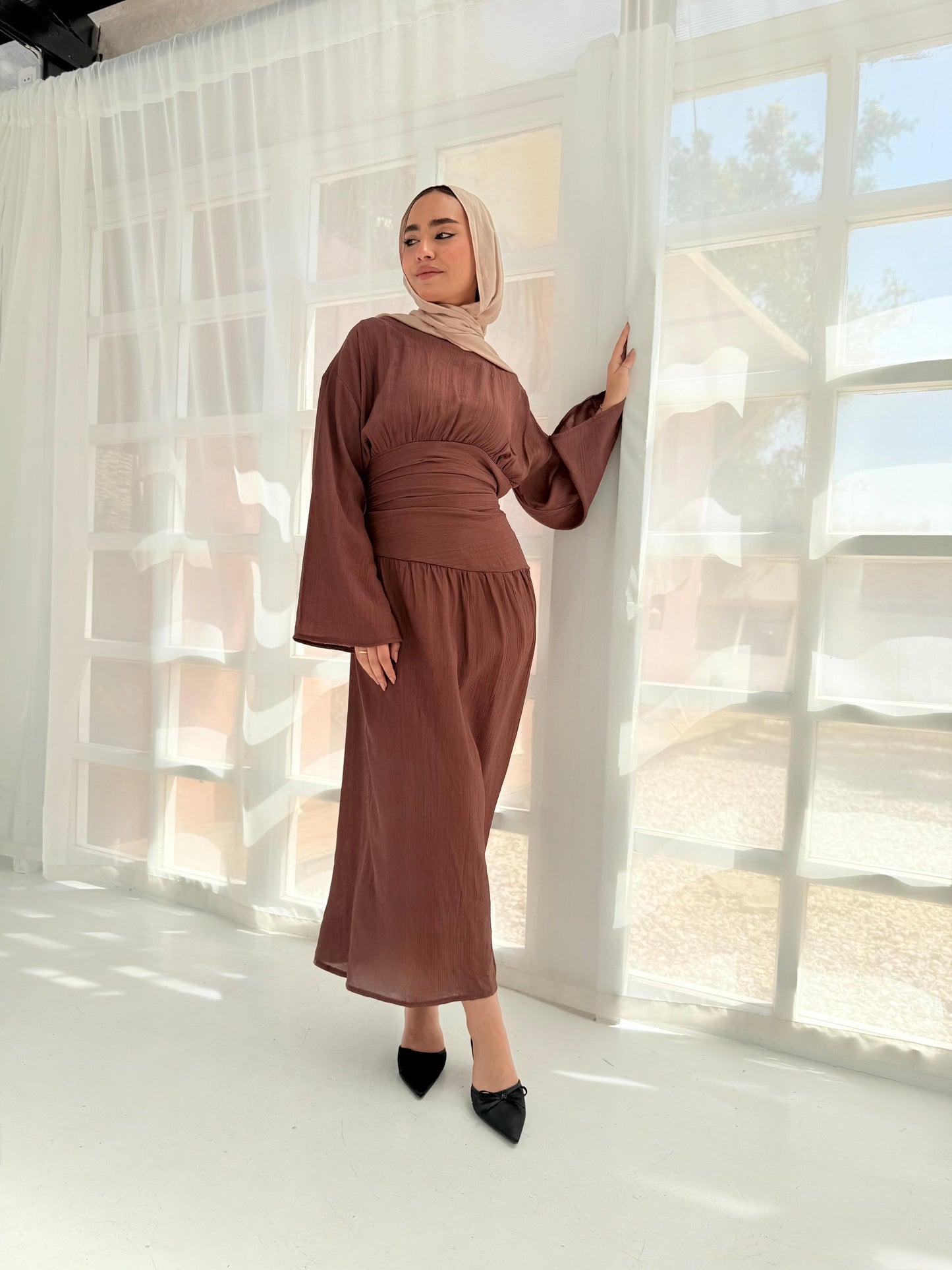 Salu brown dress