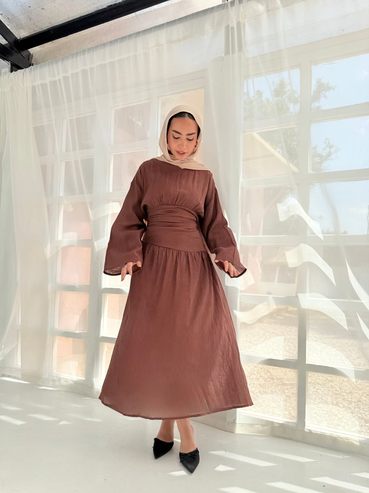 Salu brown dress