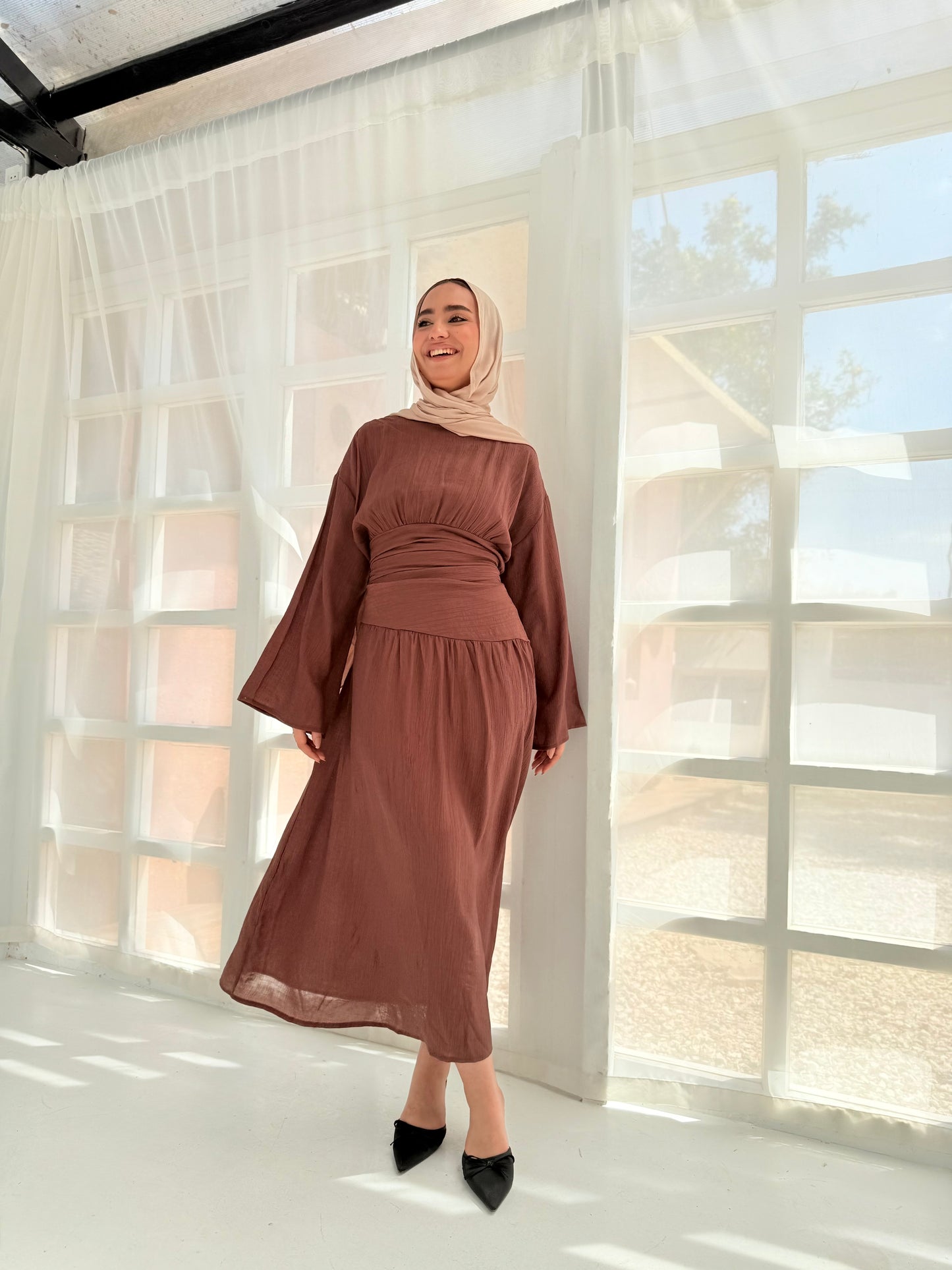 Salu brown dress