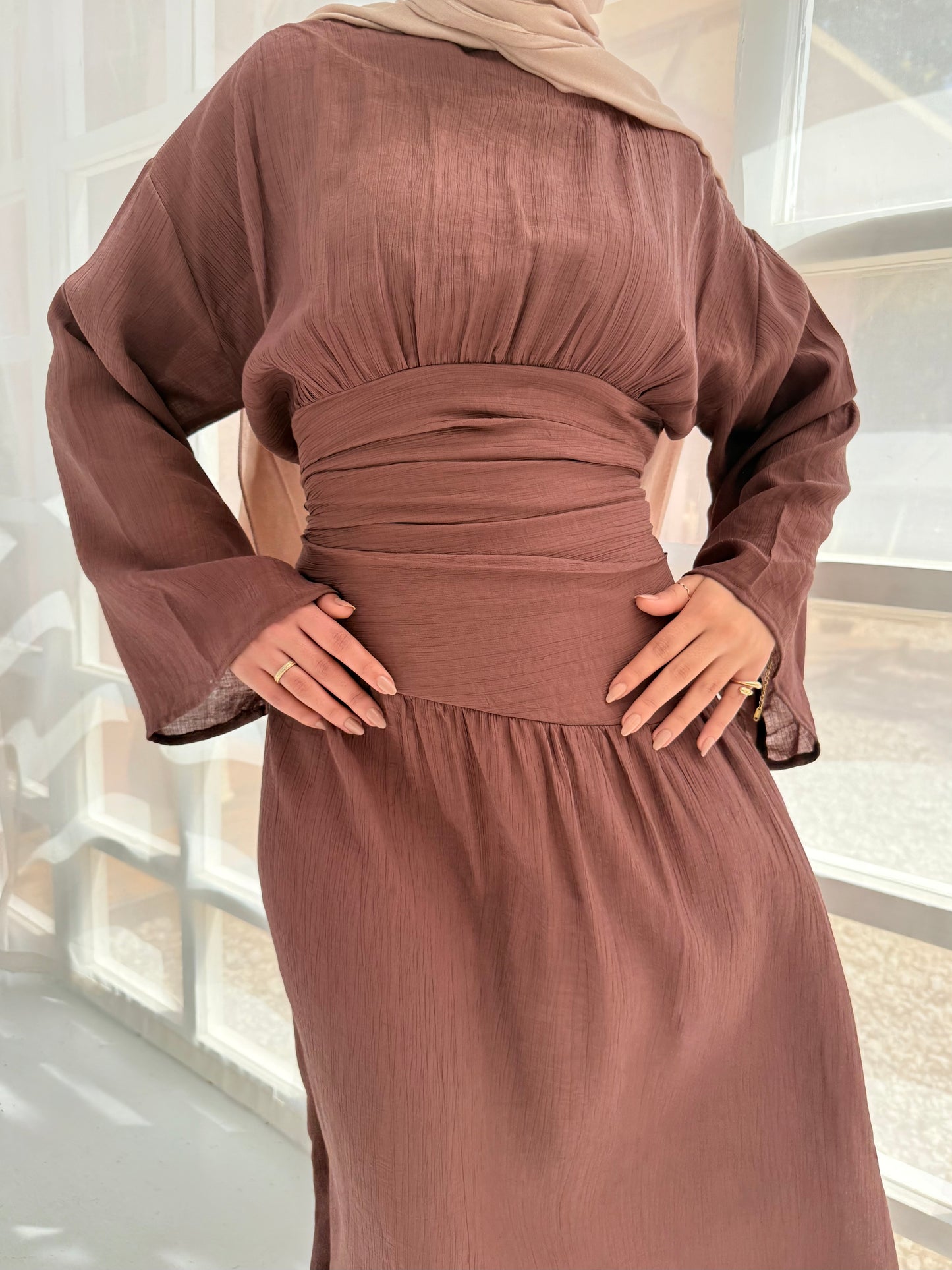 Salu brown dress