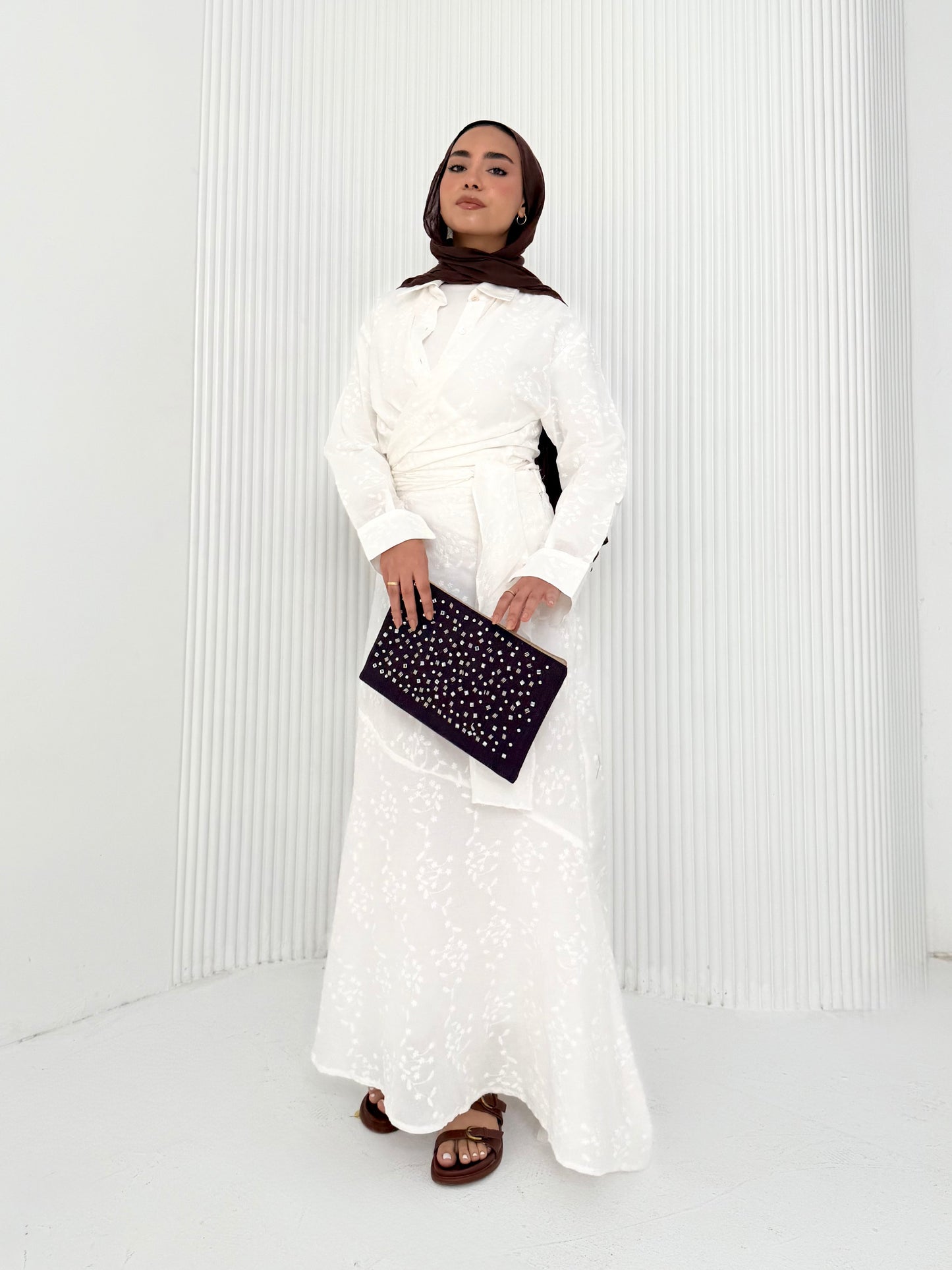 White Rokma set (lined skirt)