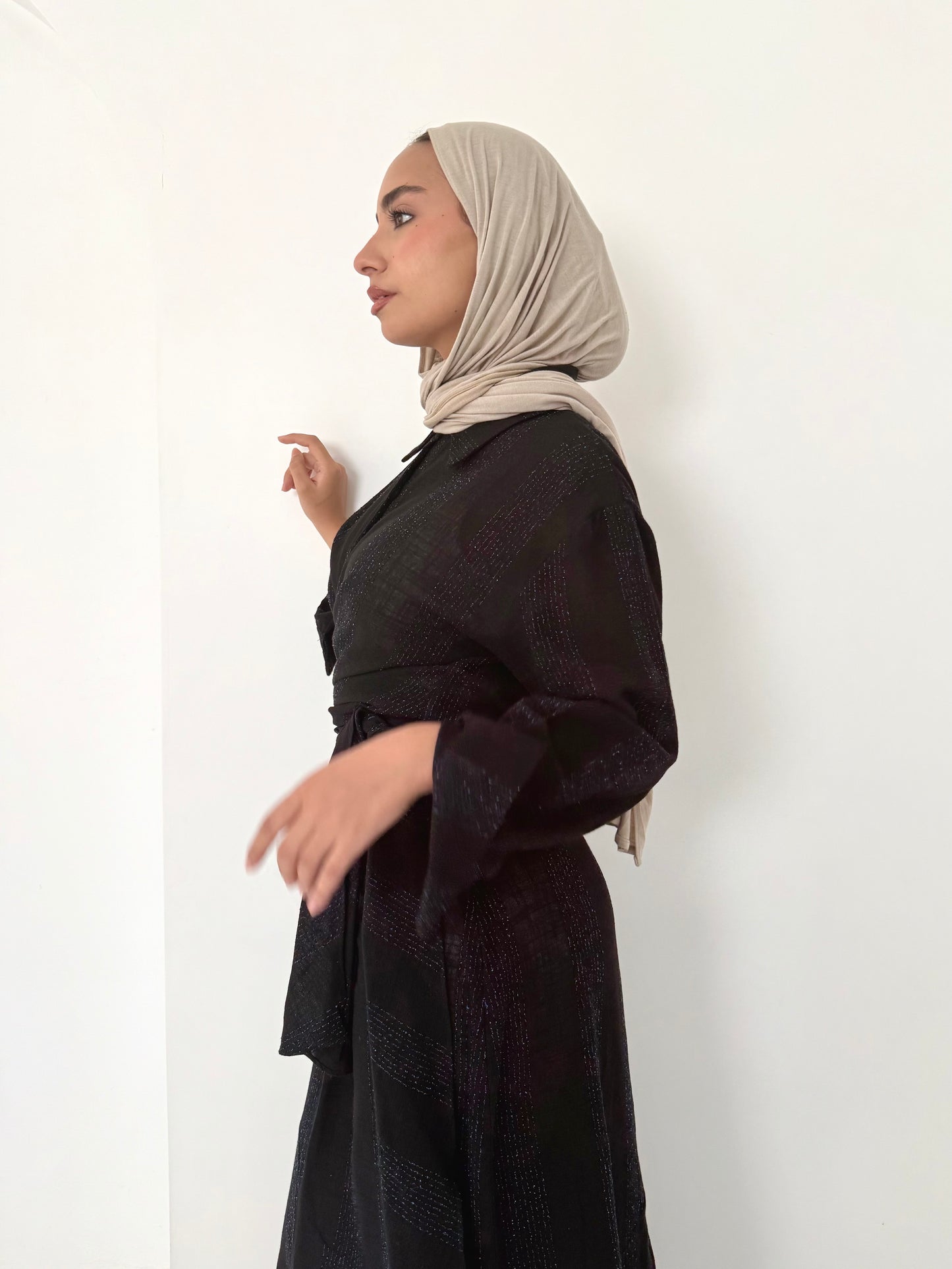 Black linen set
