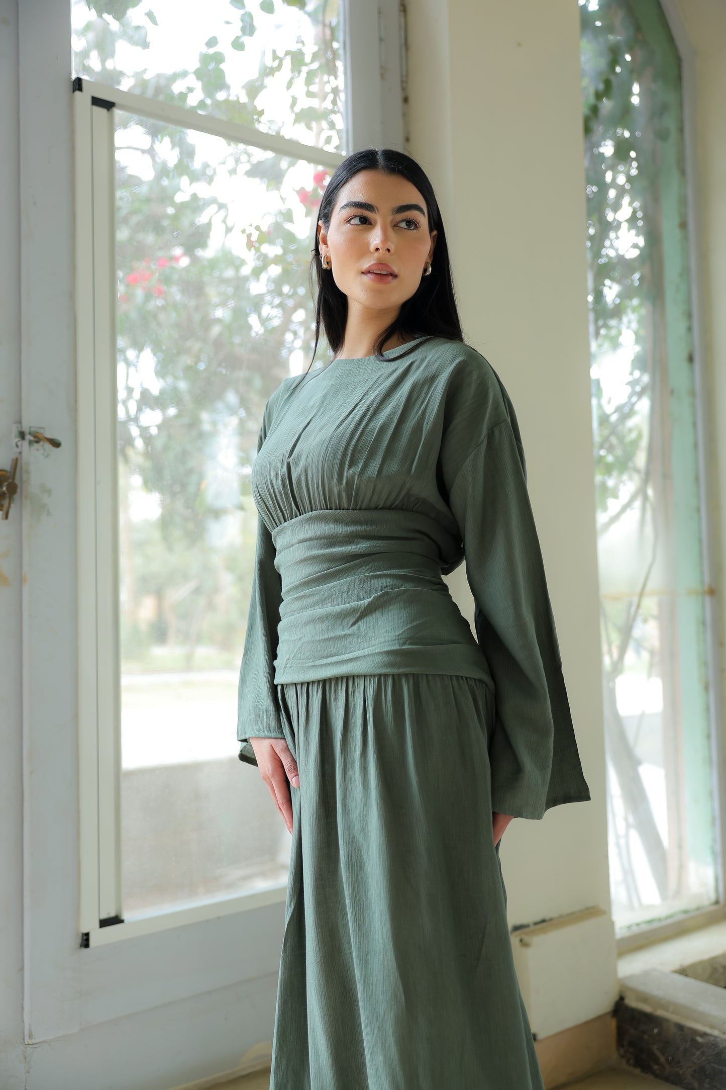 Salu dress in olive