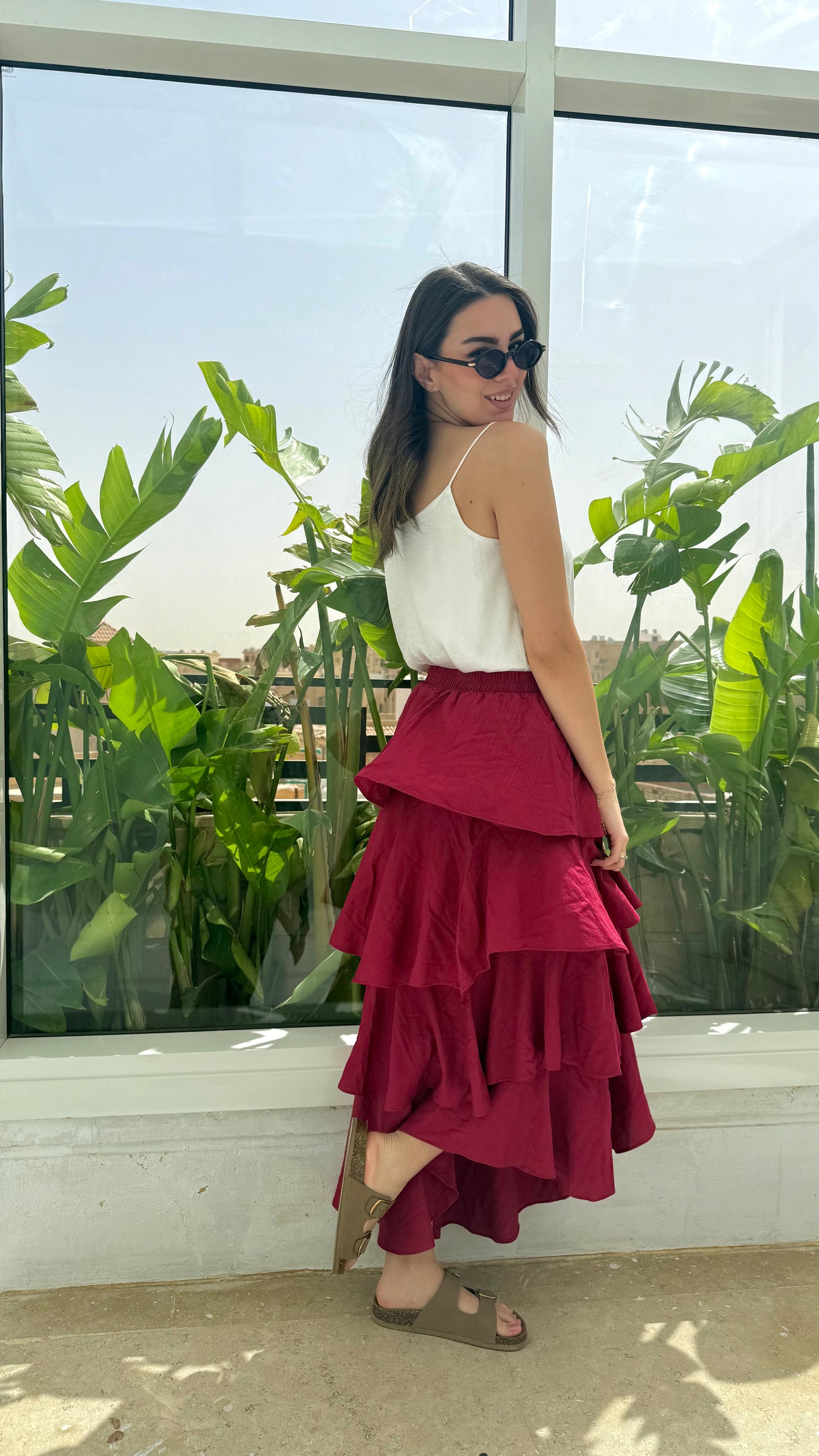 Bella skirt in Maroon