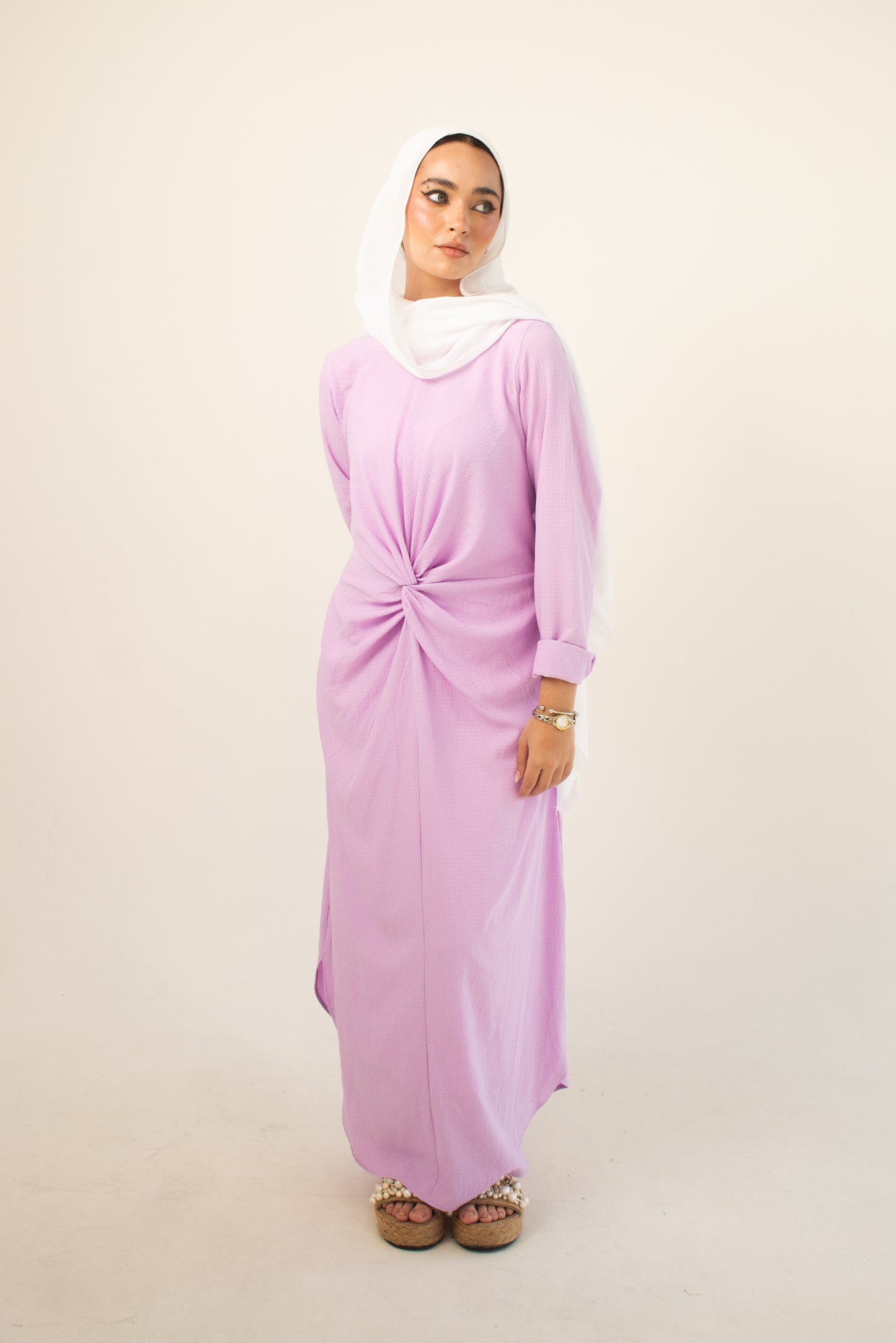 (Sofia dress)linen cotton dress