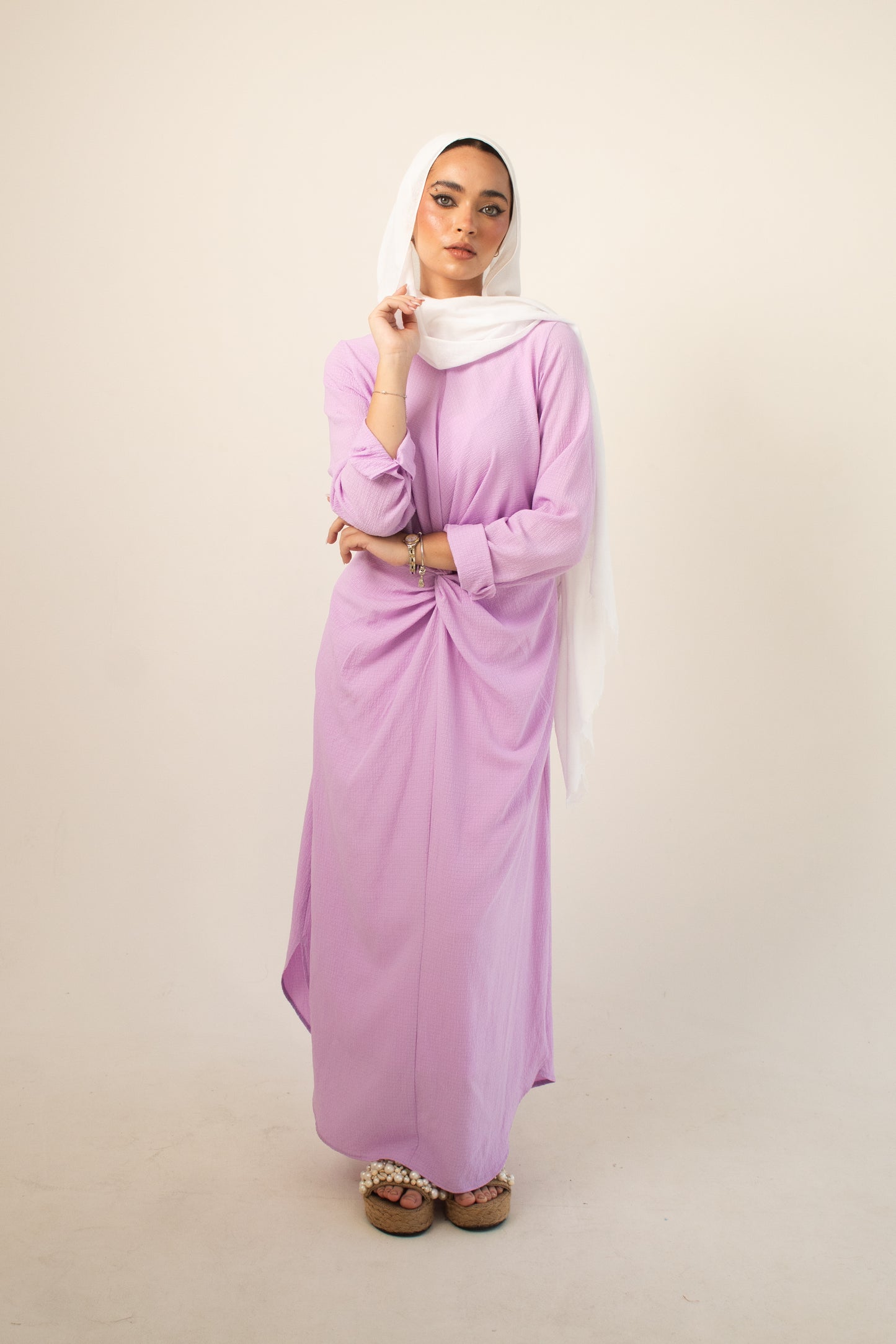 (Sofia dress)linen cotton dress