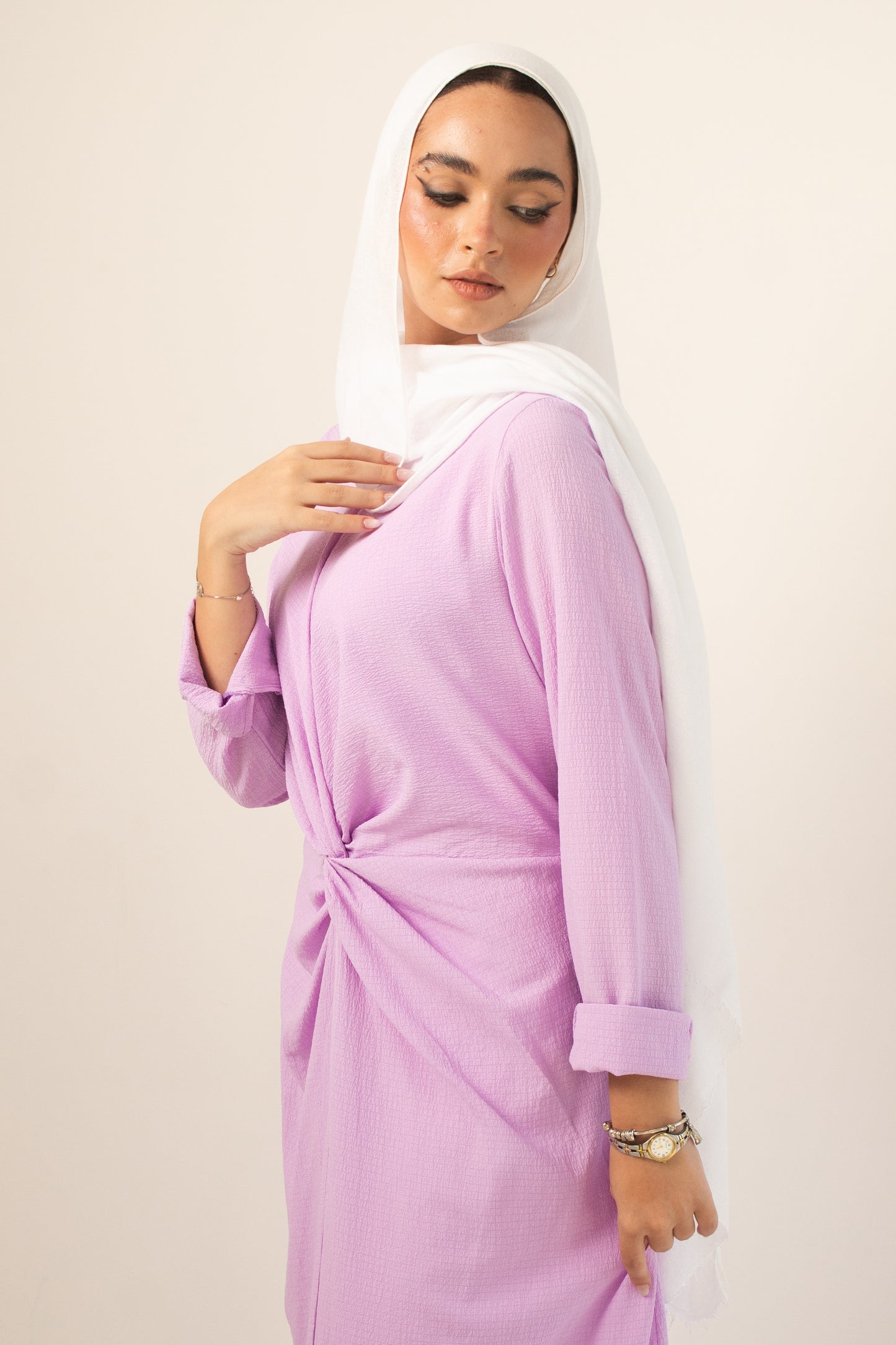 (Sofia dress)linen cotton dress