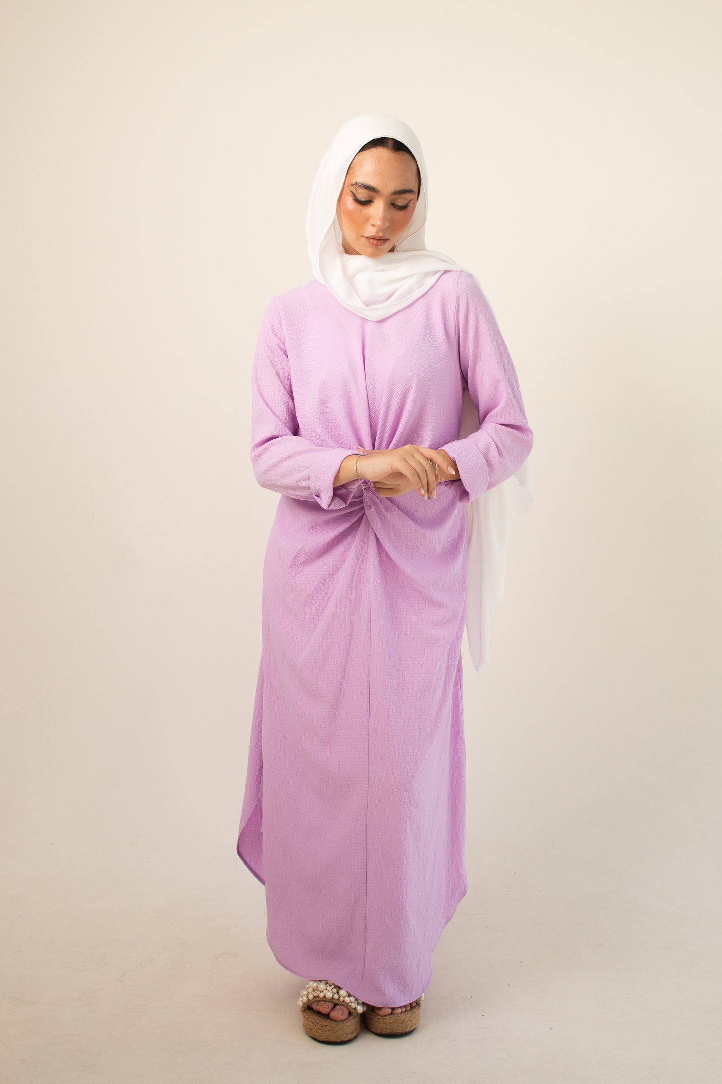 (Sofia dress)linen cotton dress