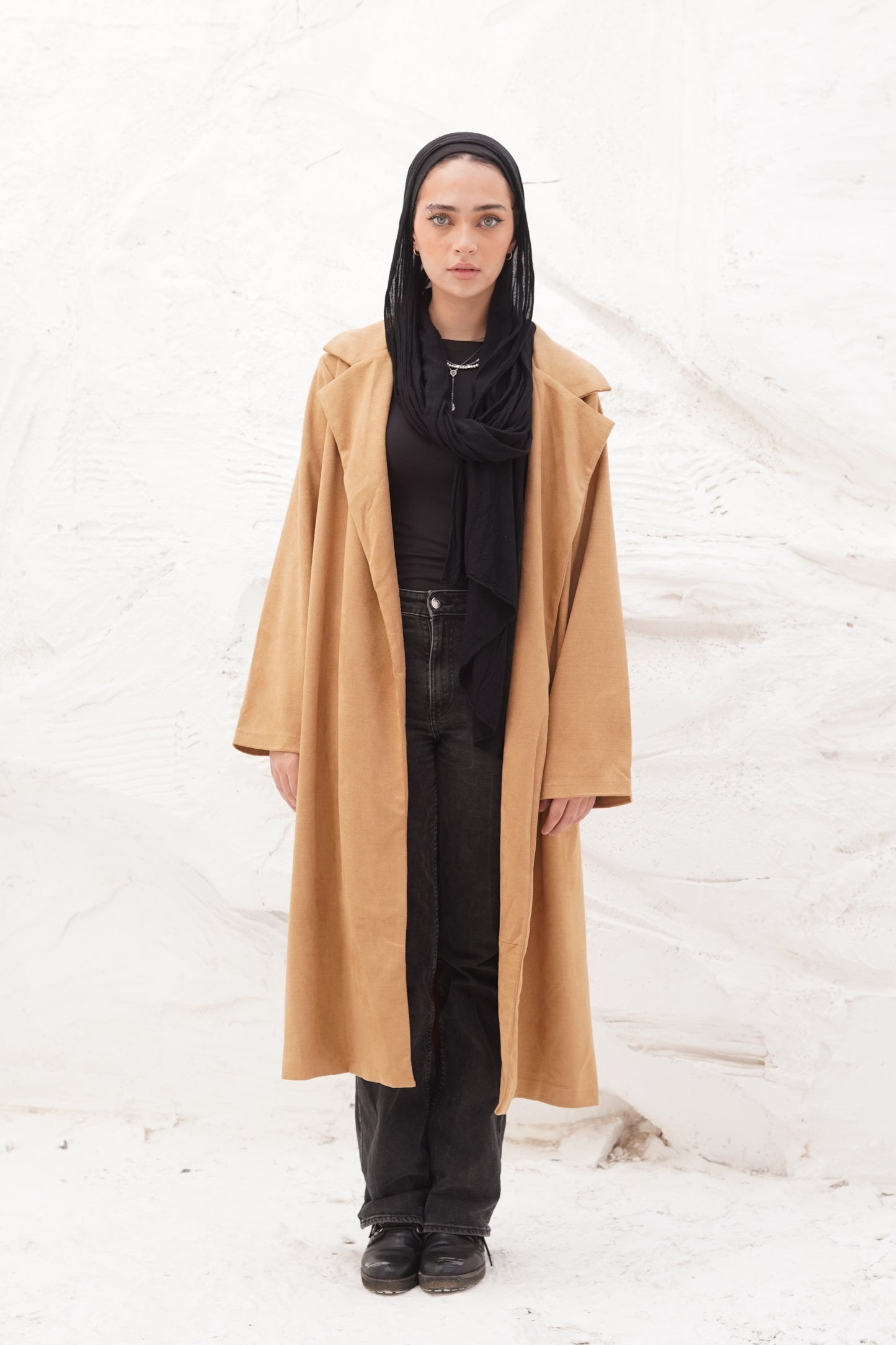 Caffe colored suede coat