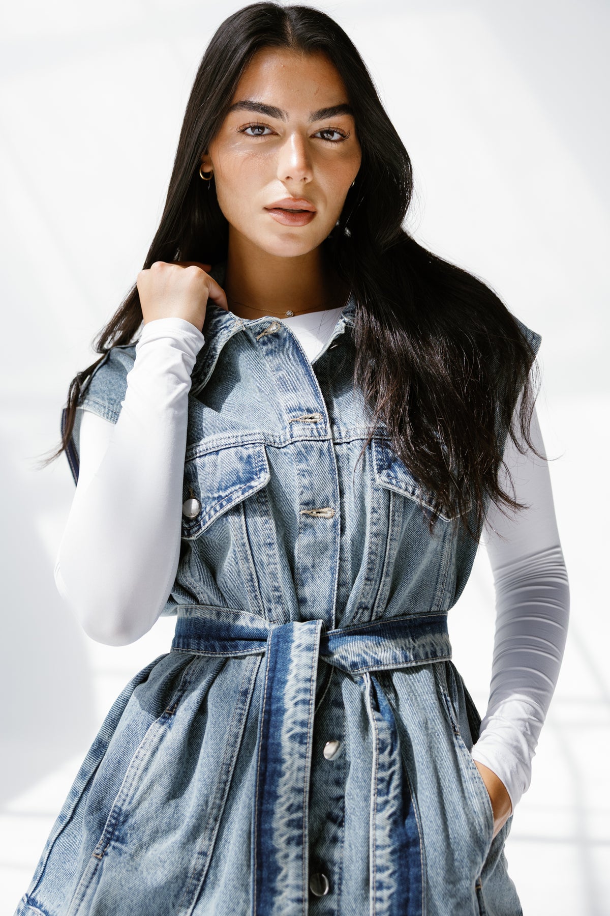 Denim Pulse vest**