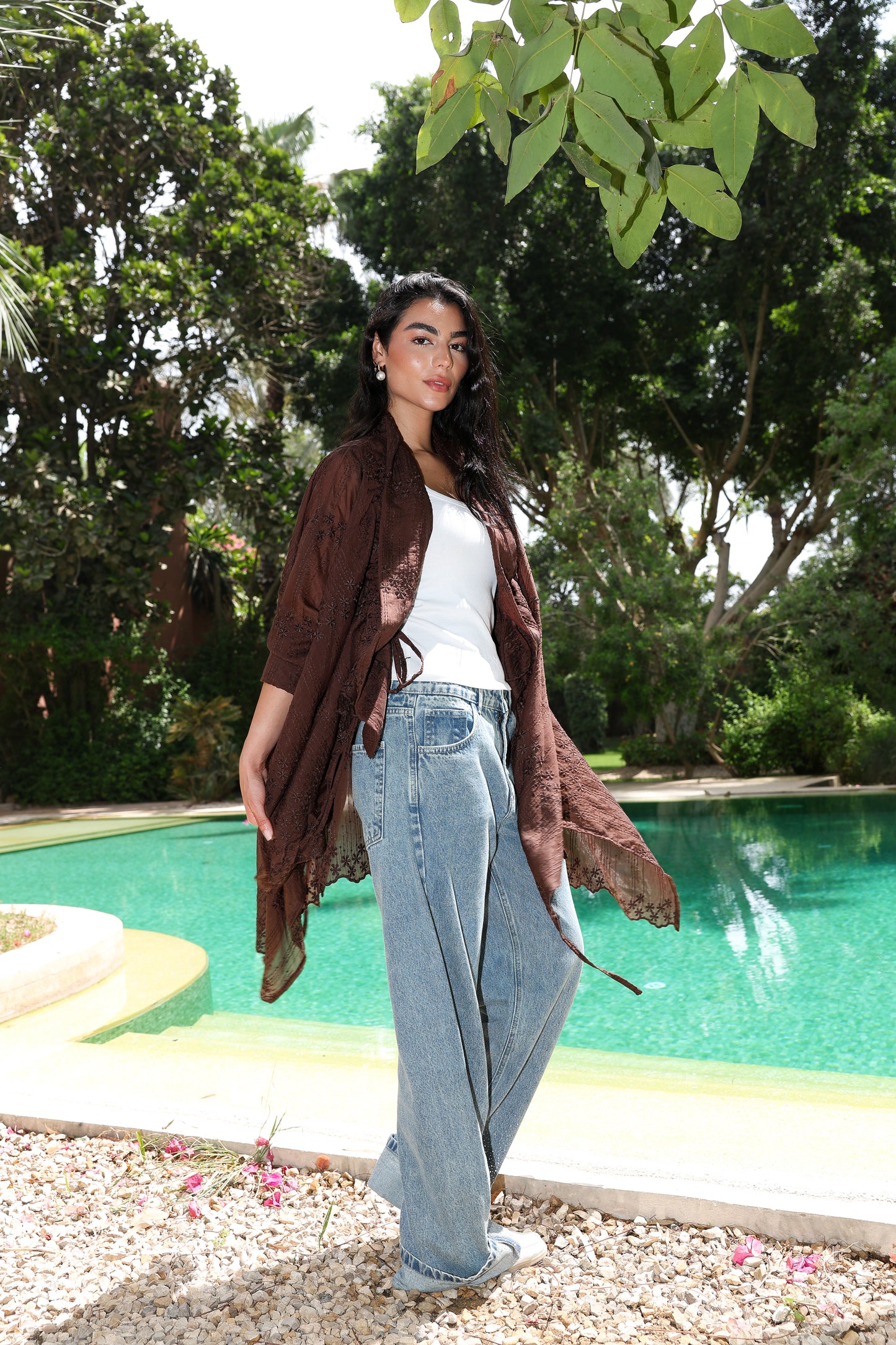 The Signature cardigan in Richelieu brown