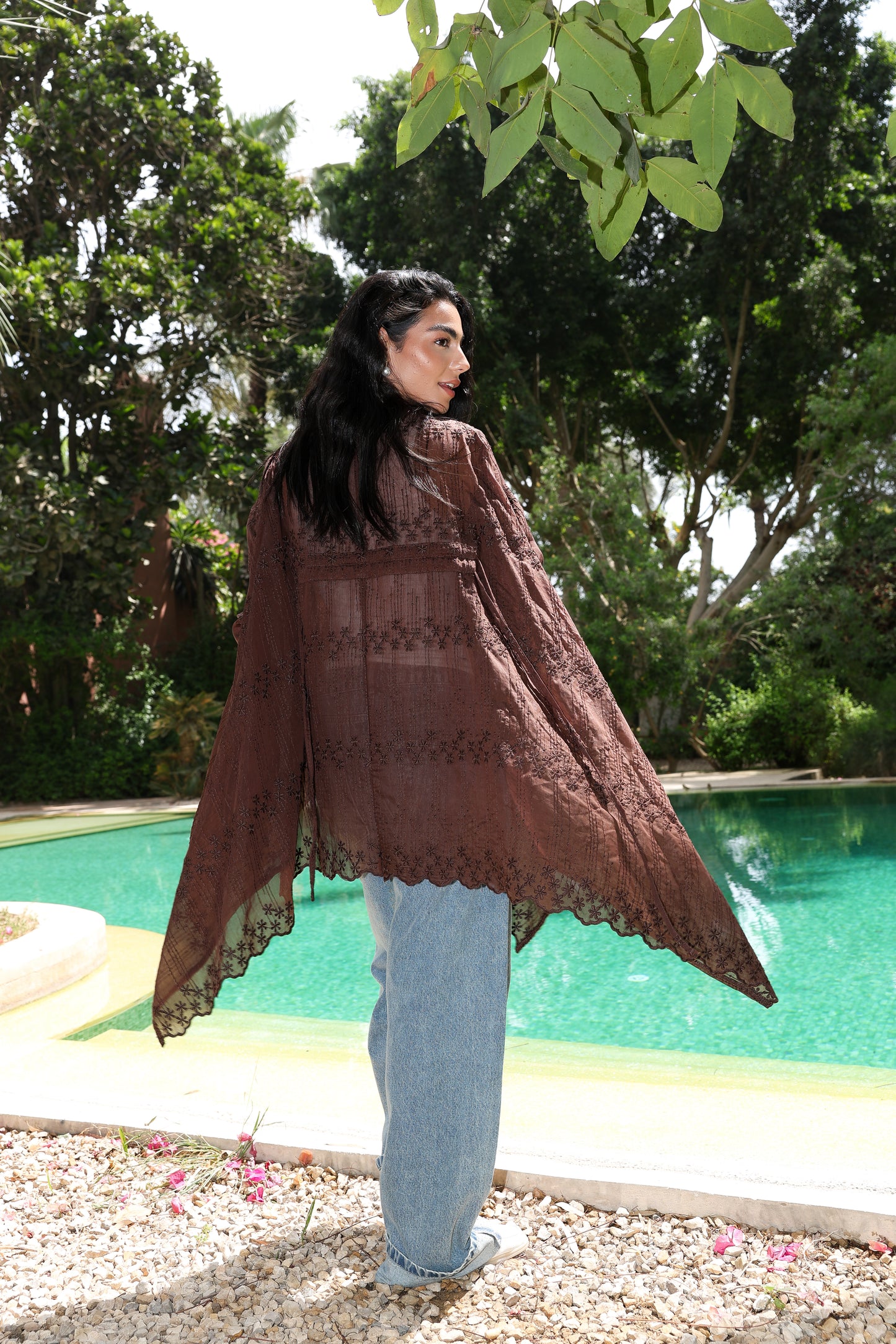 The Signature cardigan in Richelieu brown