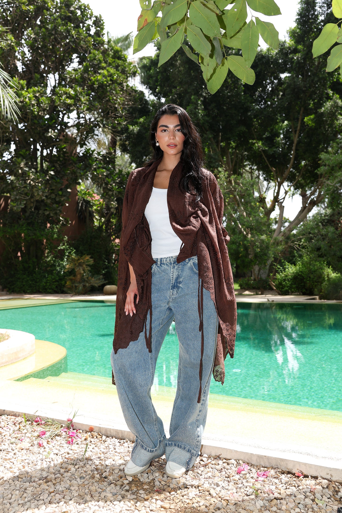 The Signature cardigan in Richelieu brown