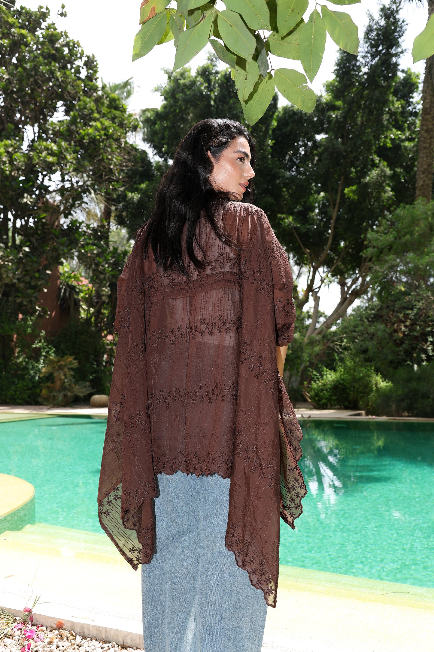 The Signature cardigan in Richelieu brown