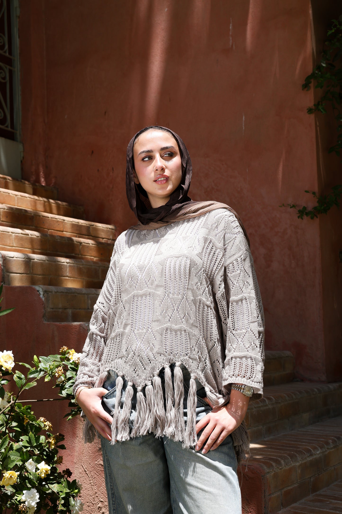Sway knitted top in caffee
