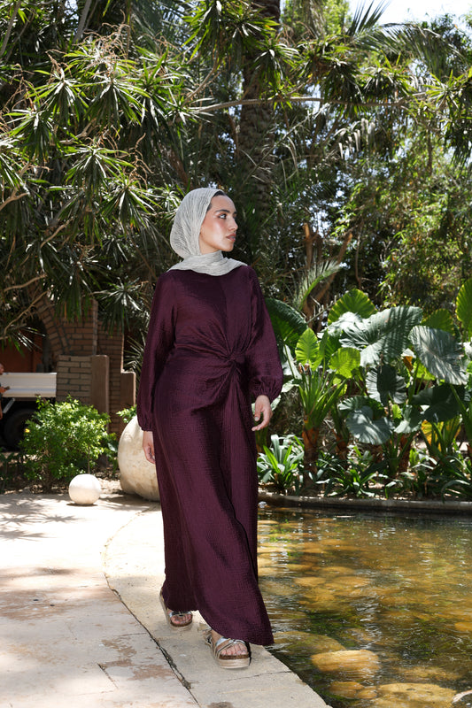 Sofia star dress in burgundy