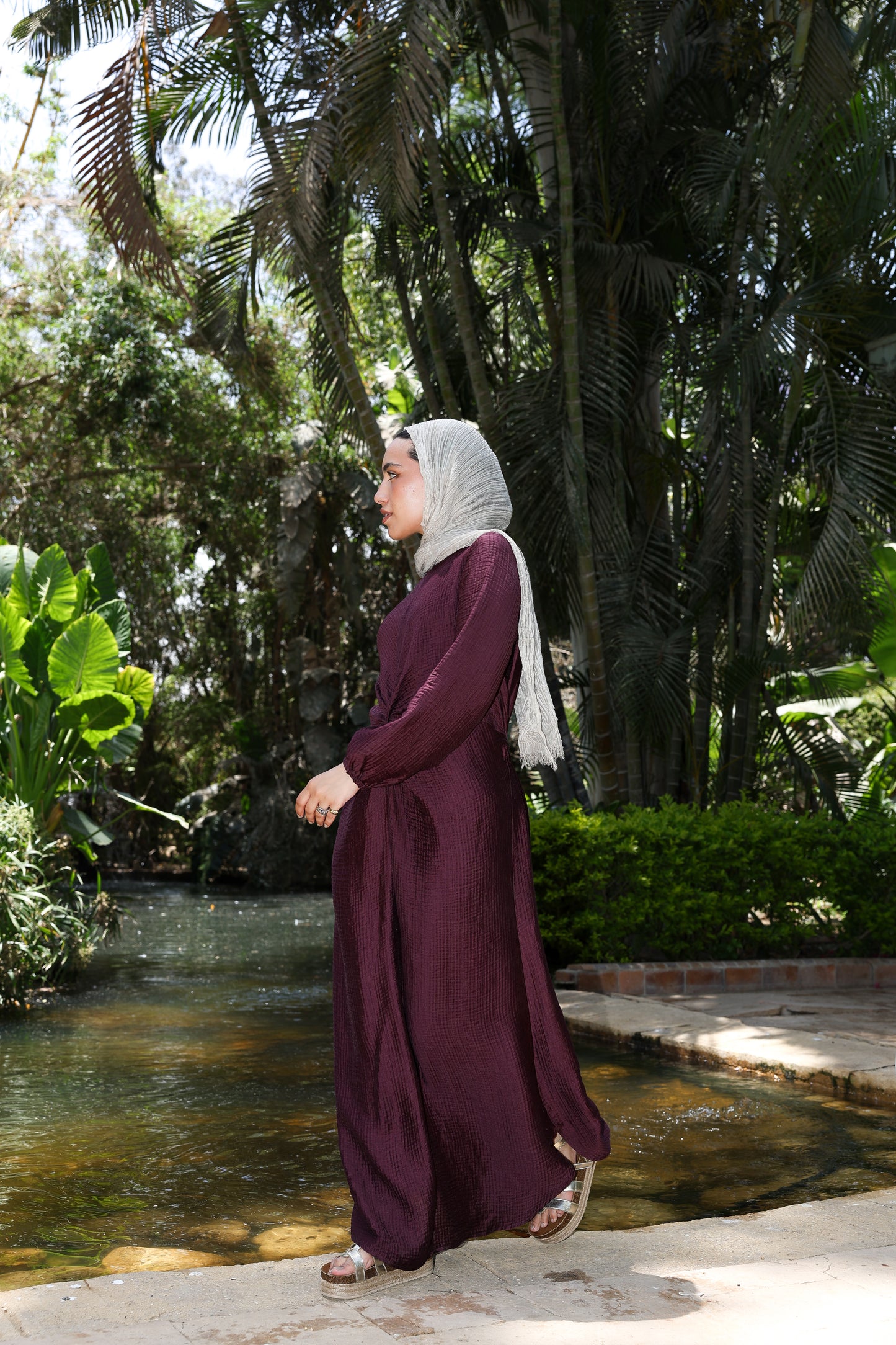 Sofia star dress in burgundy