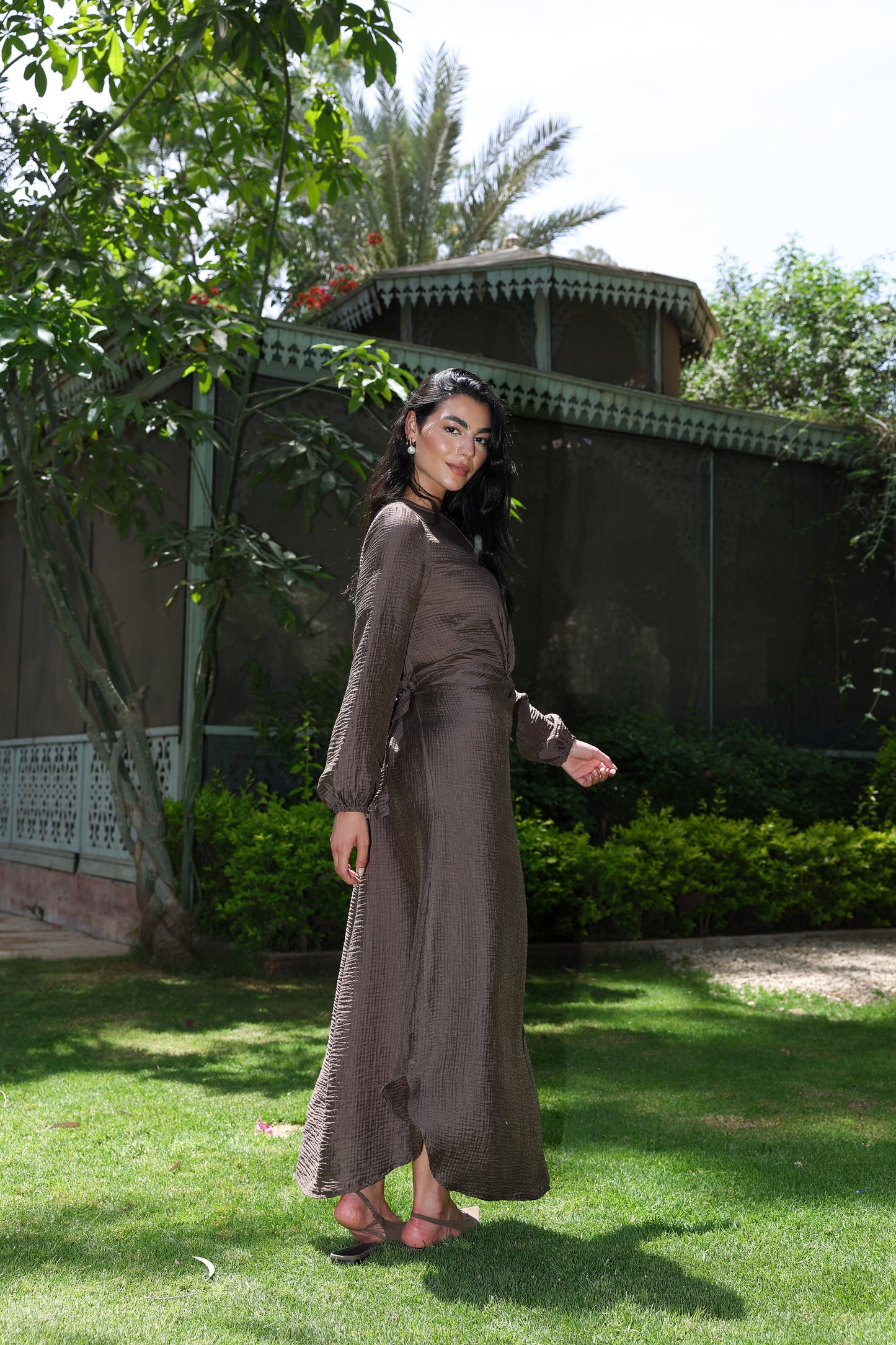 Sofia star dress in chocolate