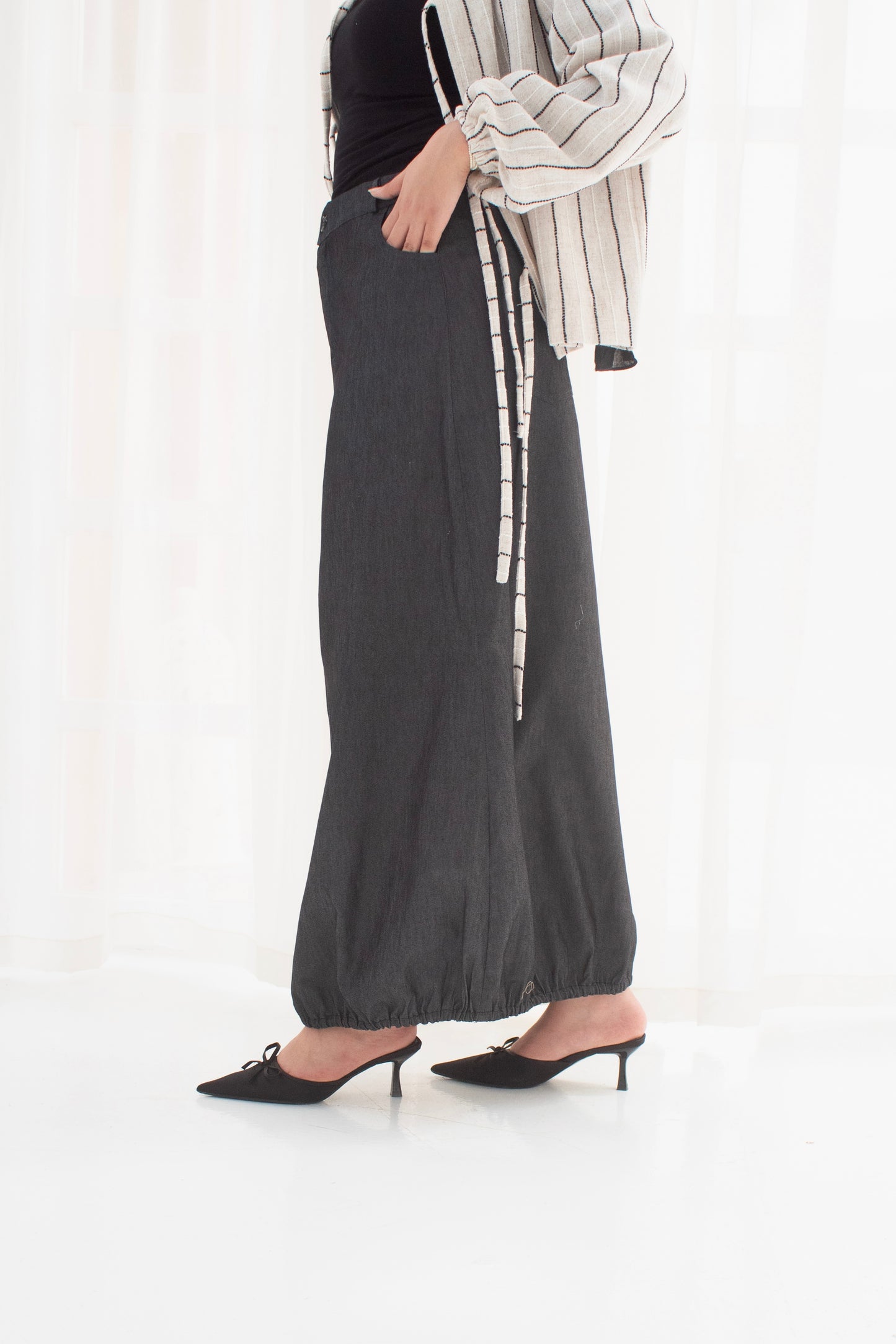 Balloon Light denim skirt