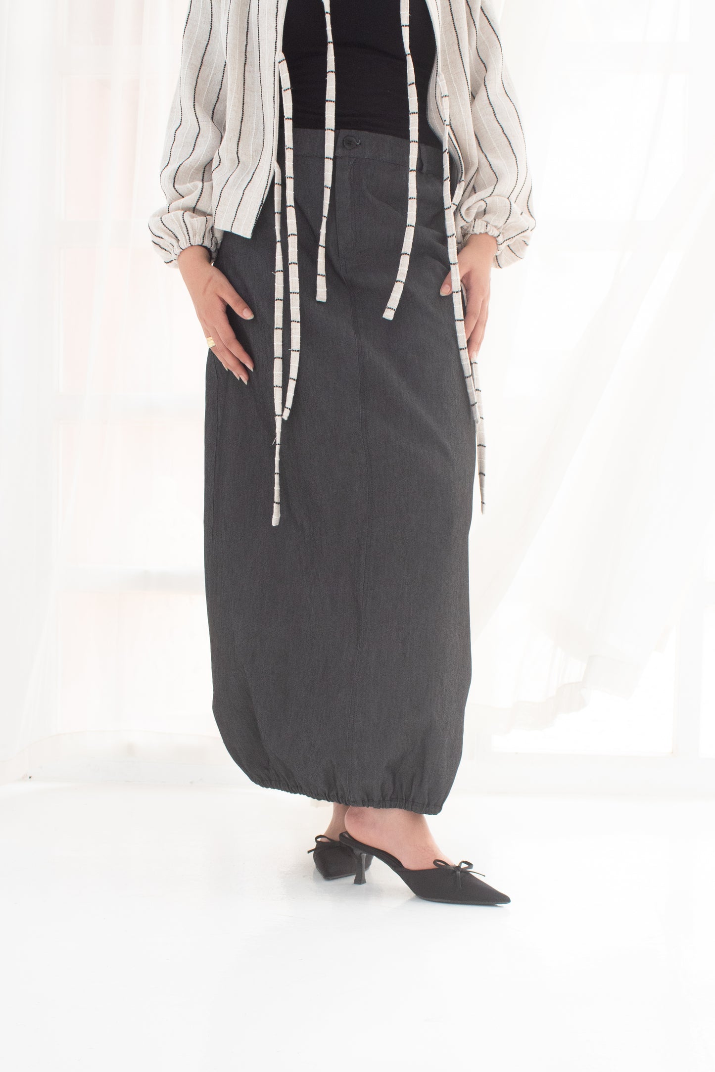 Balloon Light denim skirt