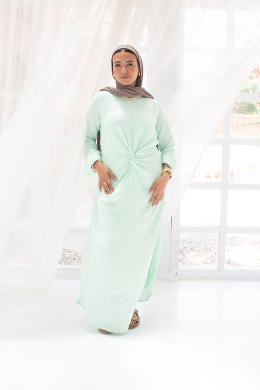 (Sofia dress) lemonade linen cotton dress