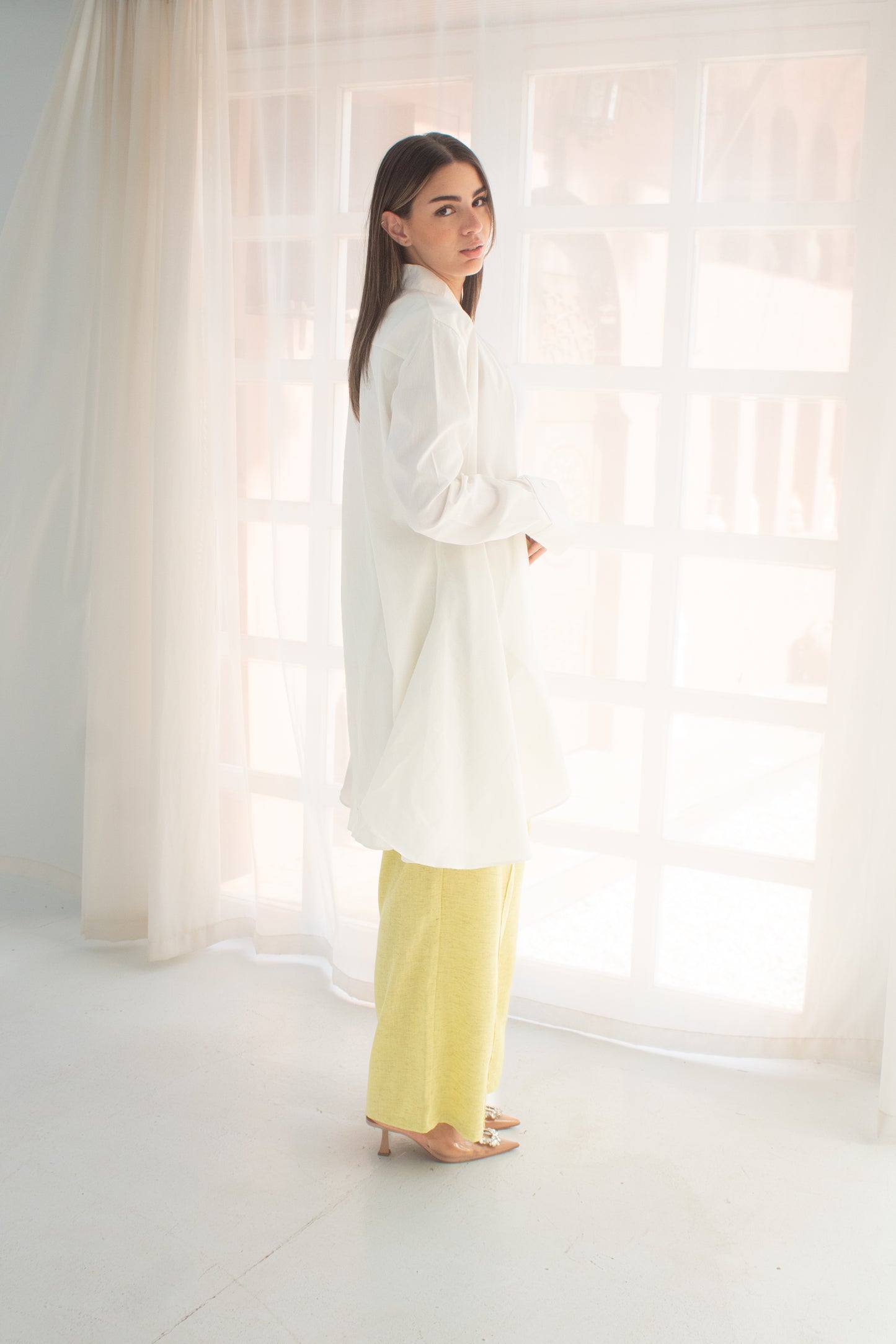 Off white circuitous blouse