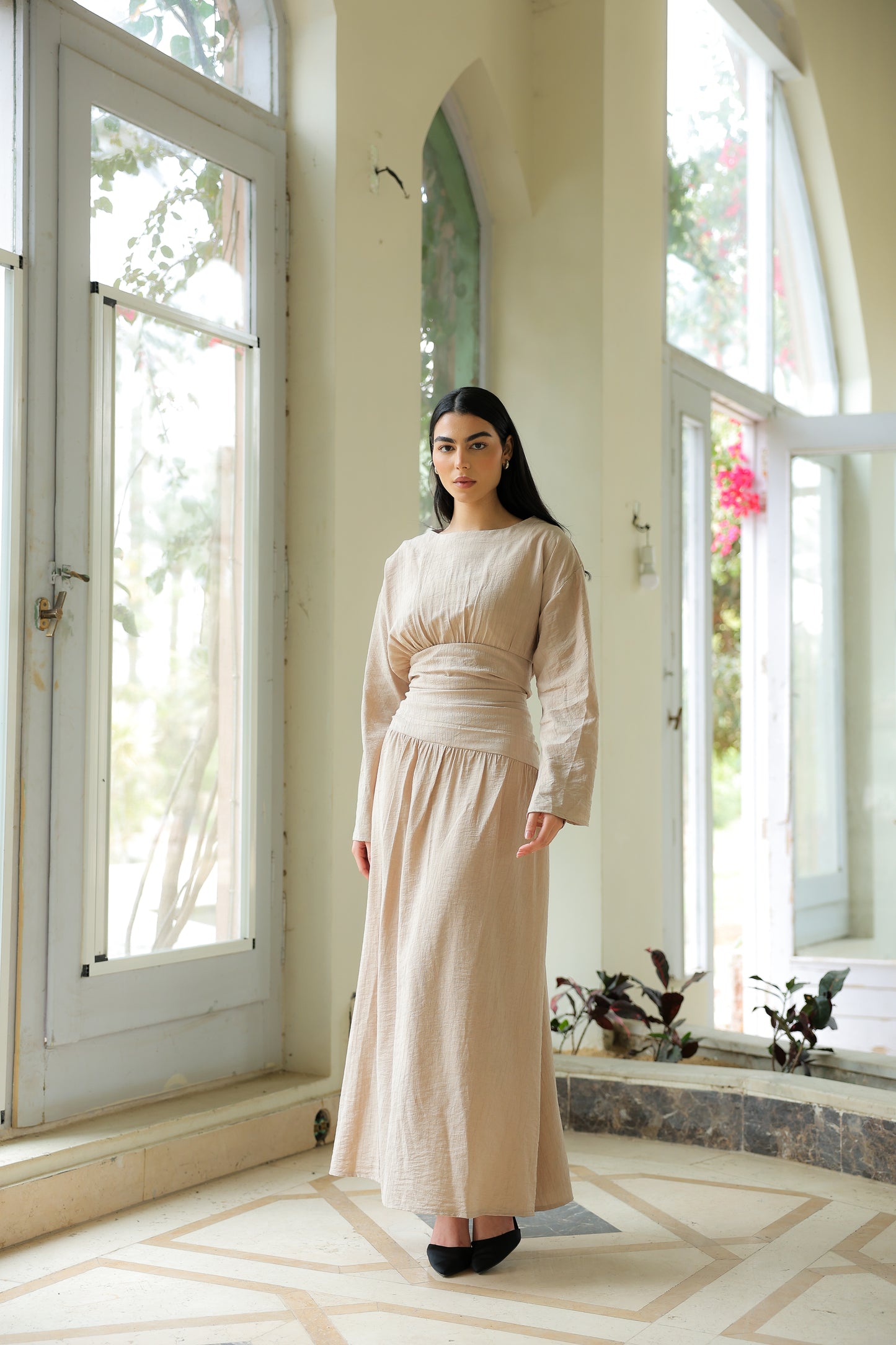 Salu dress in beige