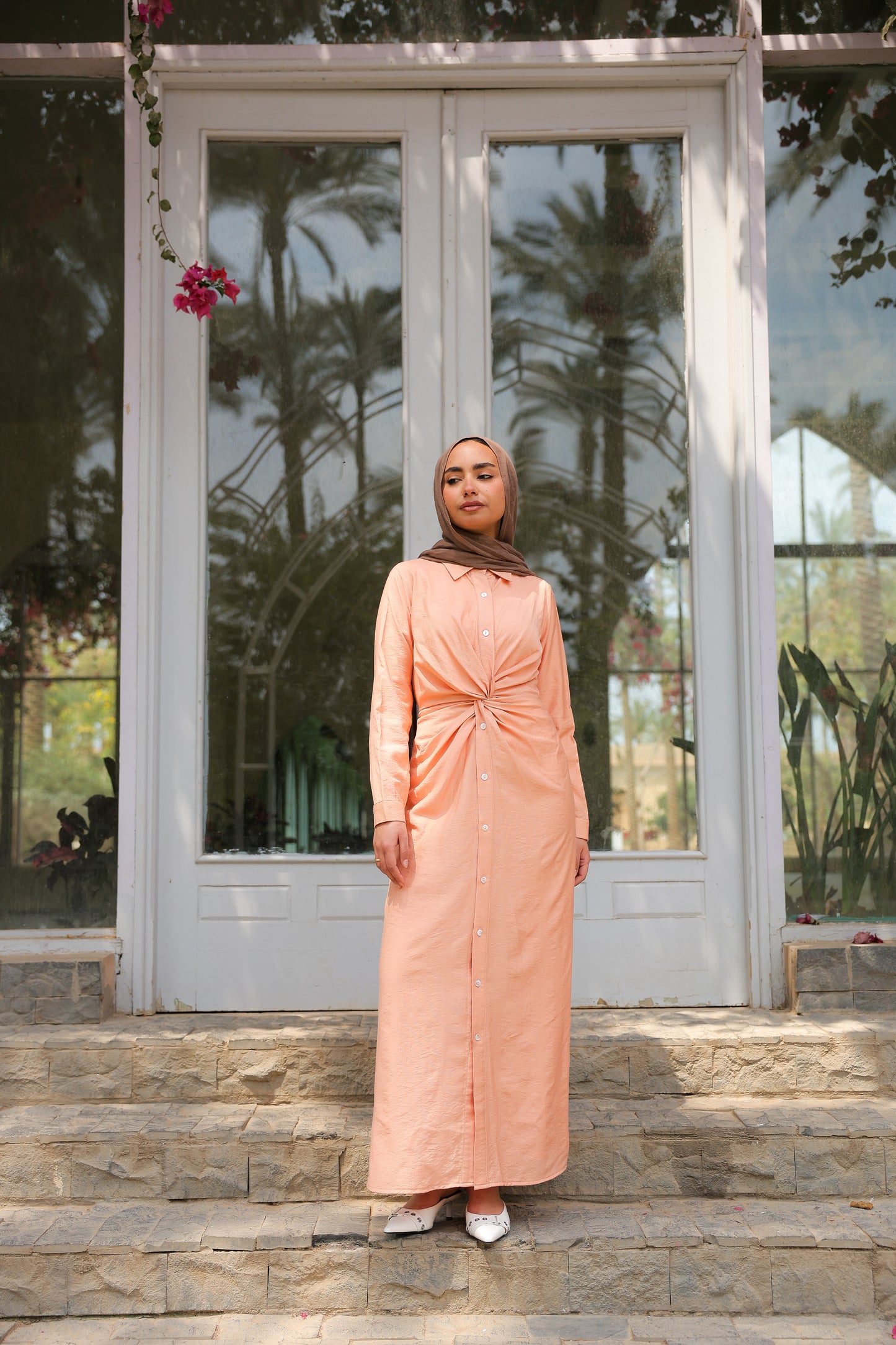 Soli dress in Peach