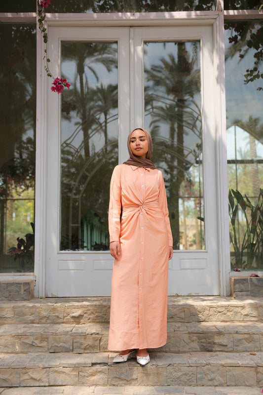 Soli dress in Peach