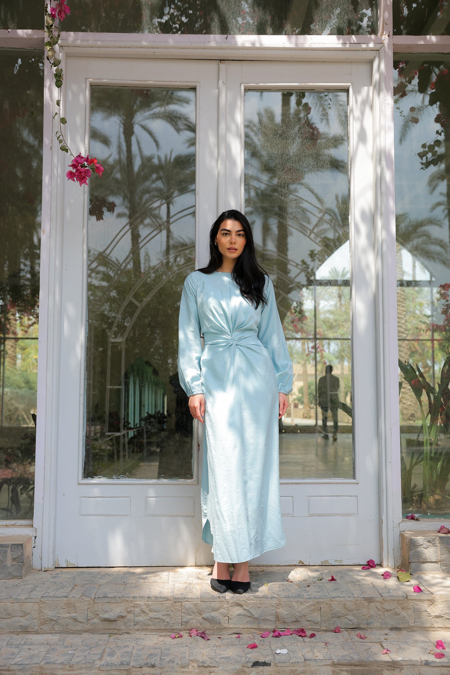 Sofia diamond dress in baby blue