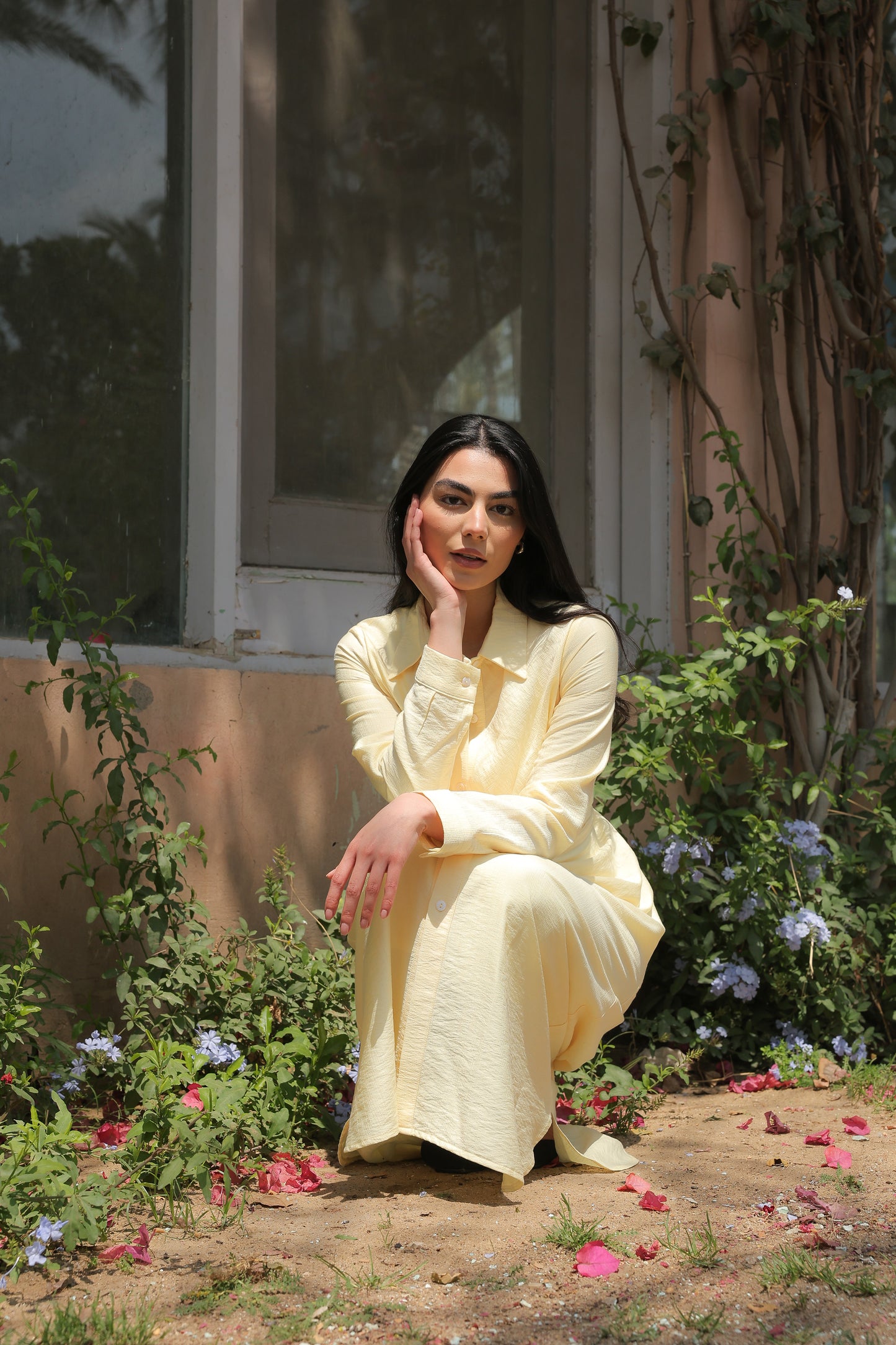 Soli dress in butter yellow
