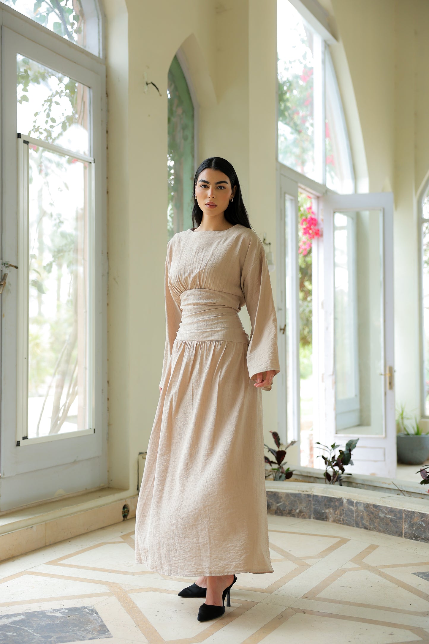 Salu dress in beige