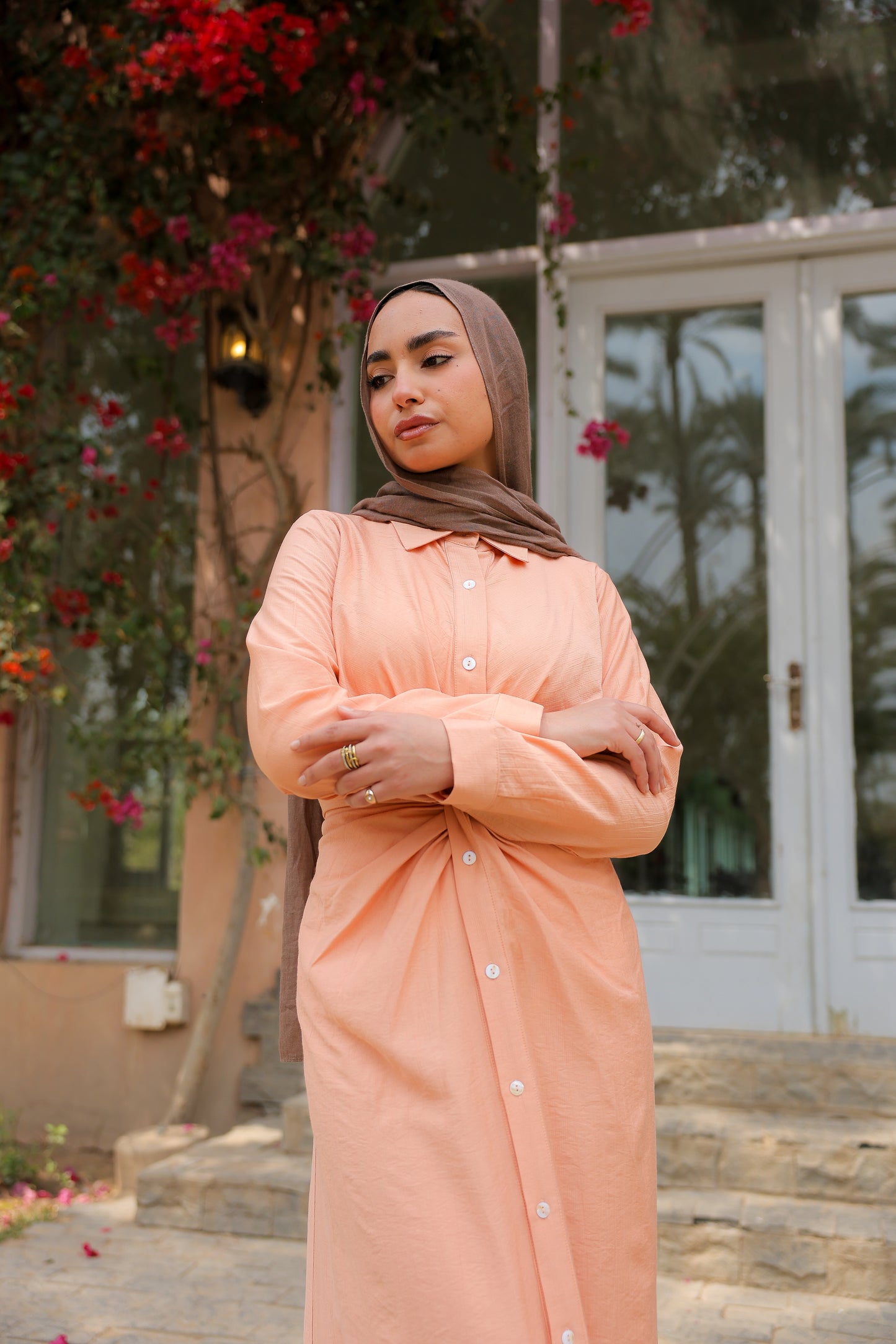 Soli dress in Peach