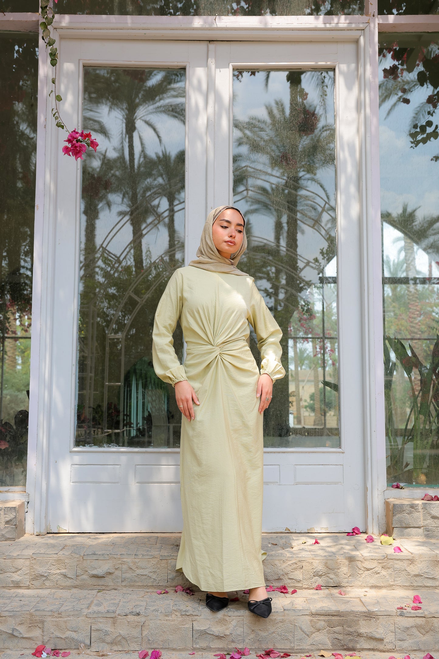 Sofia diamond dress in pistachio
