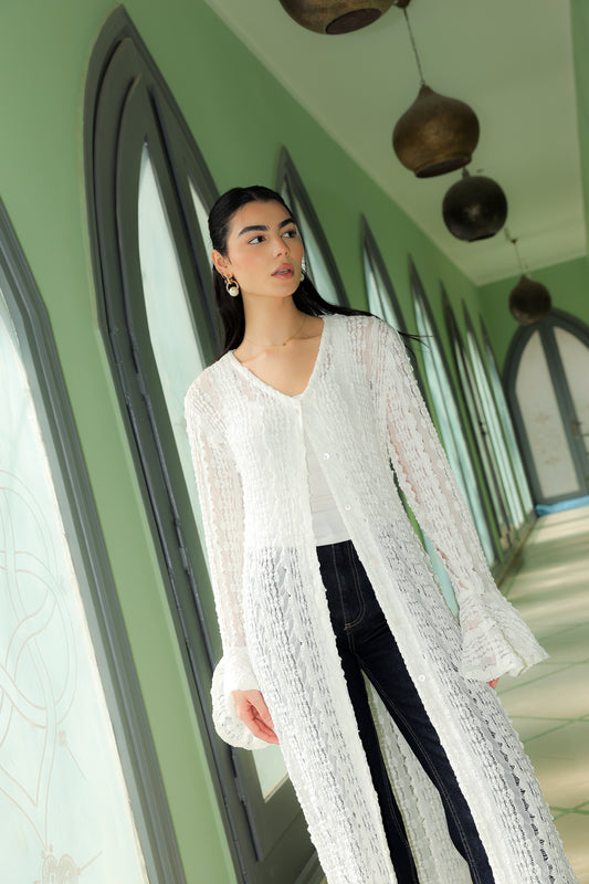 V lace cardigan