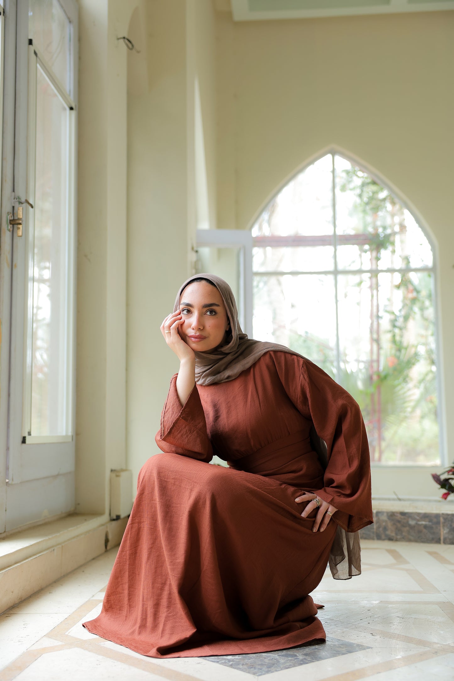 Salu dress in brown