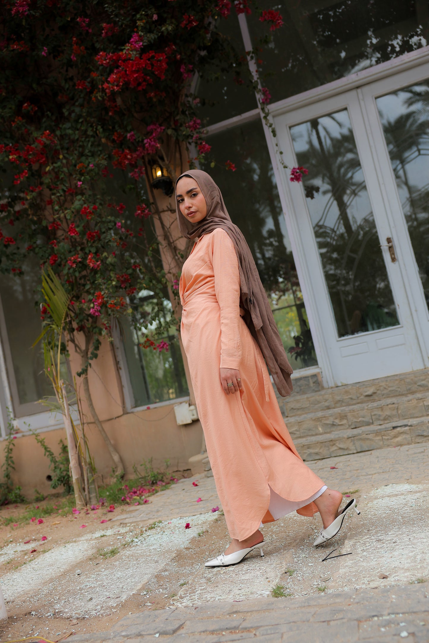 Soli dress in Peach