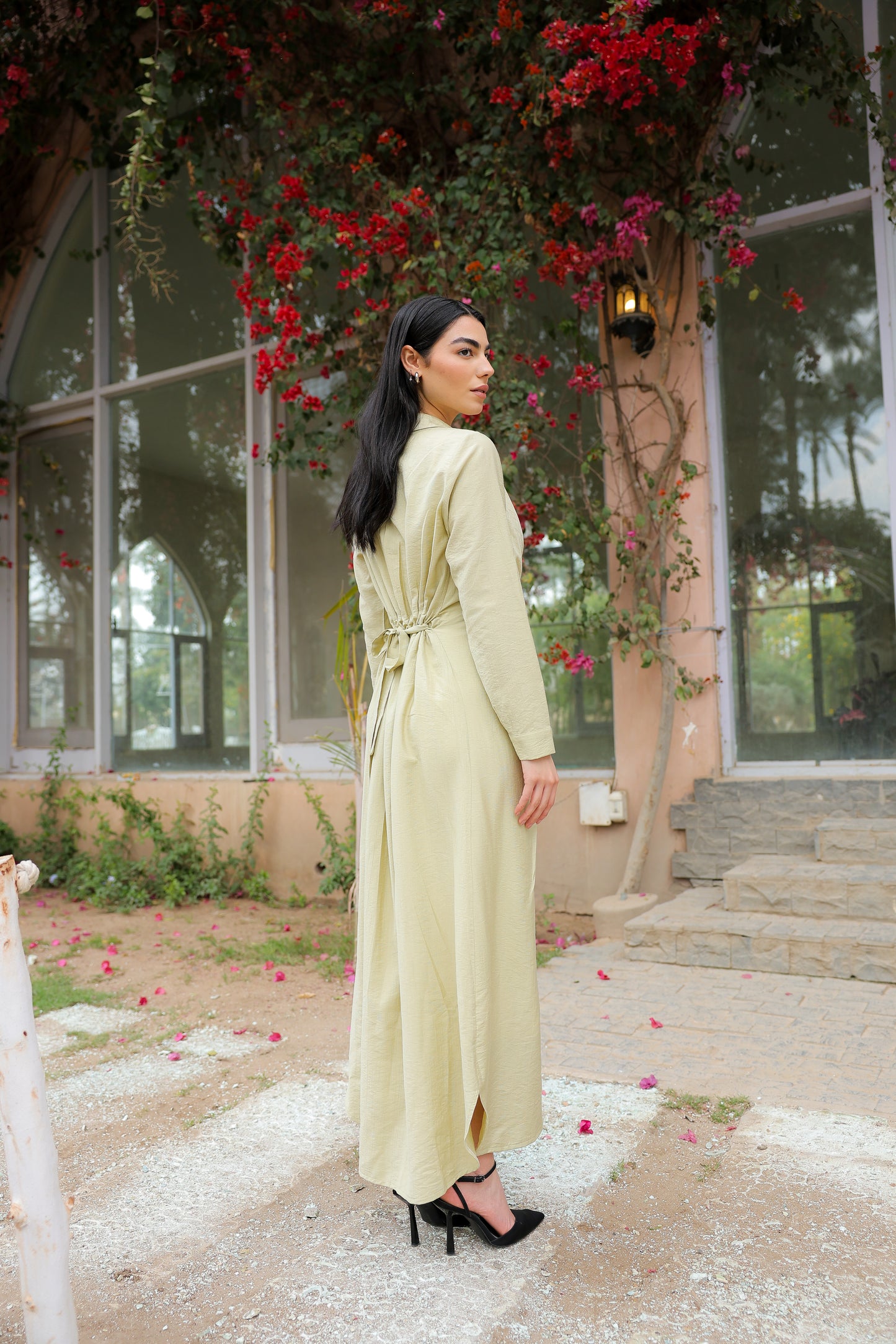 Soli dress in pistachio