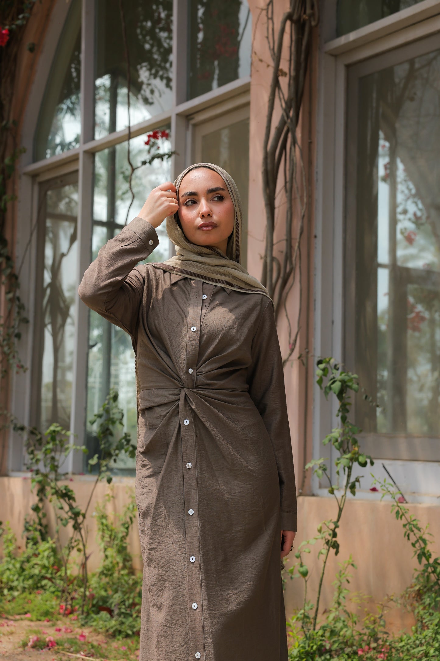Soli dress in brown