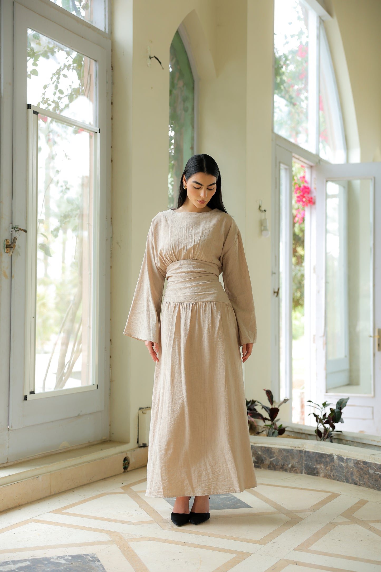 Salu dress in beige