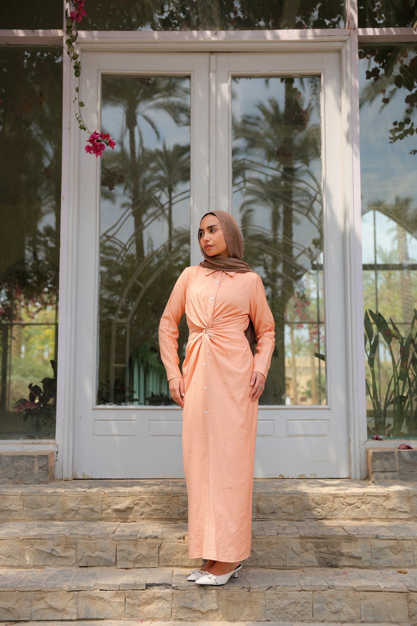 Soli dress in Peach