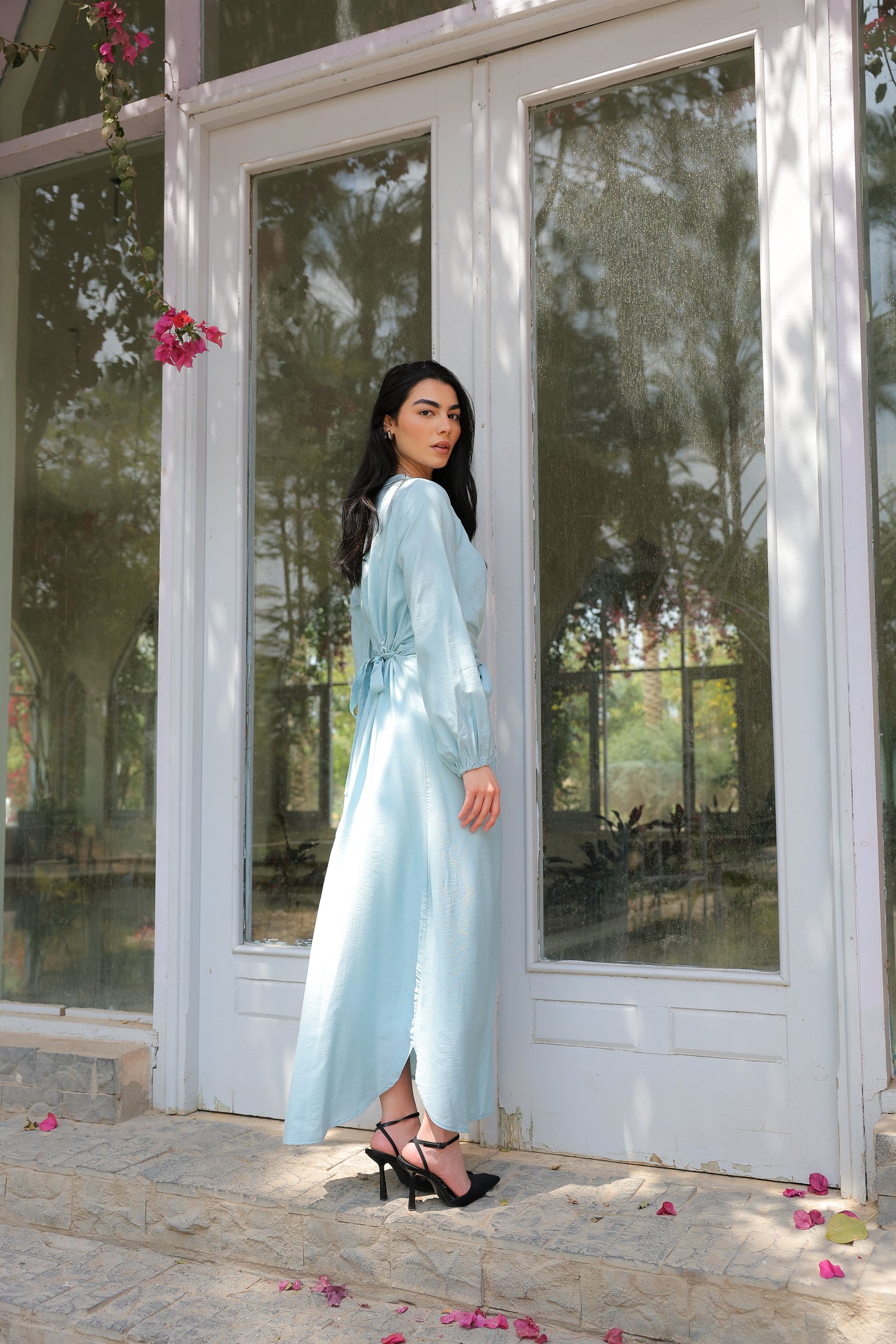 Sofia diamond dress in baby blue