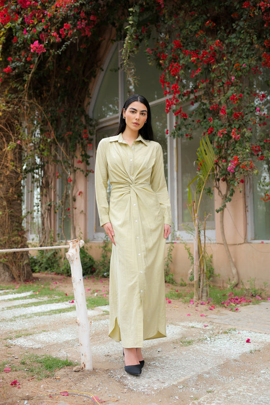 Soli dress in pistachio