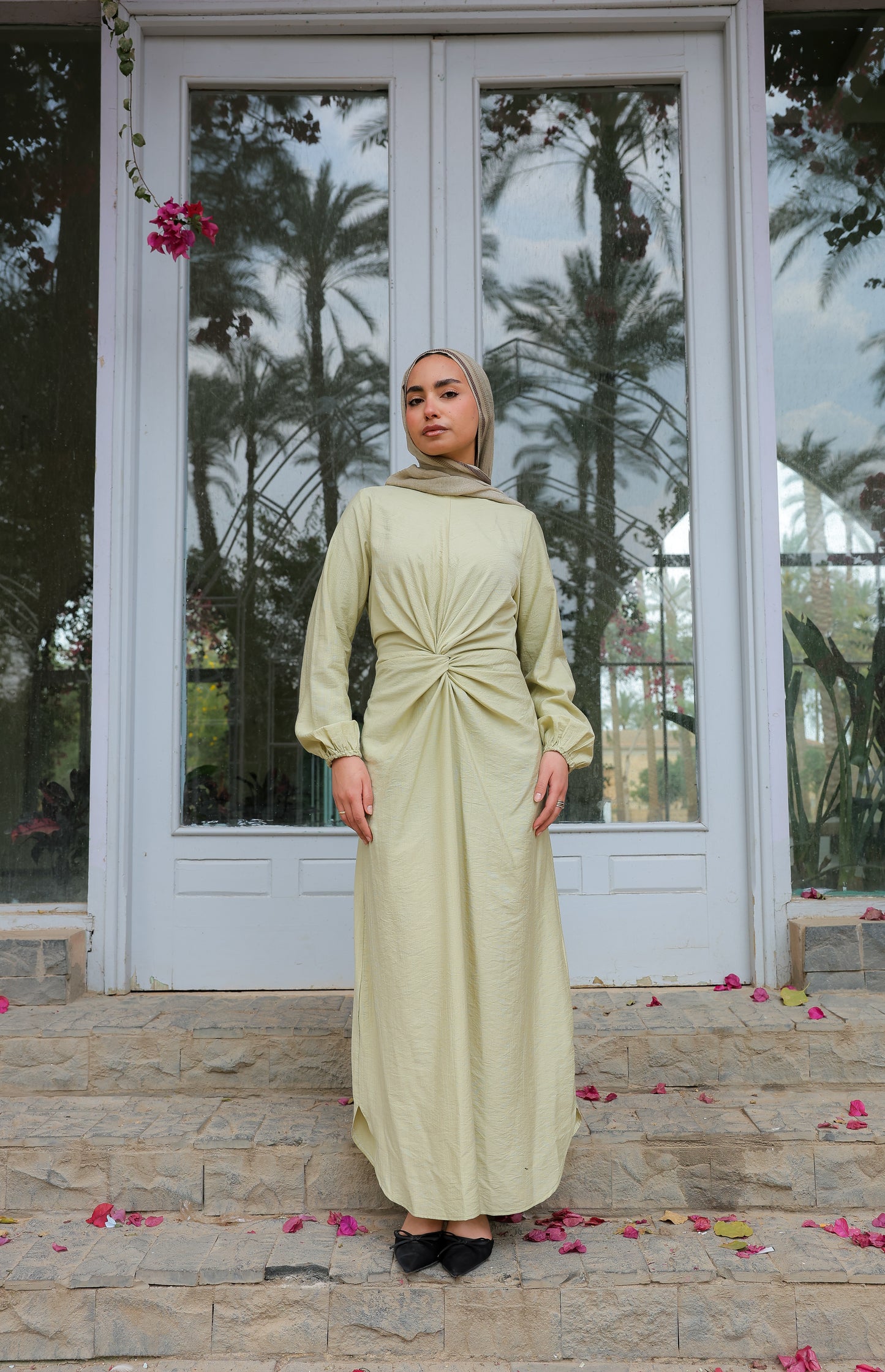 Sofia diamond dress in pistachio