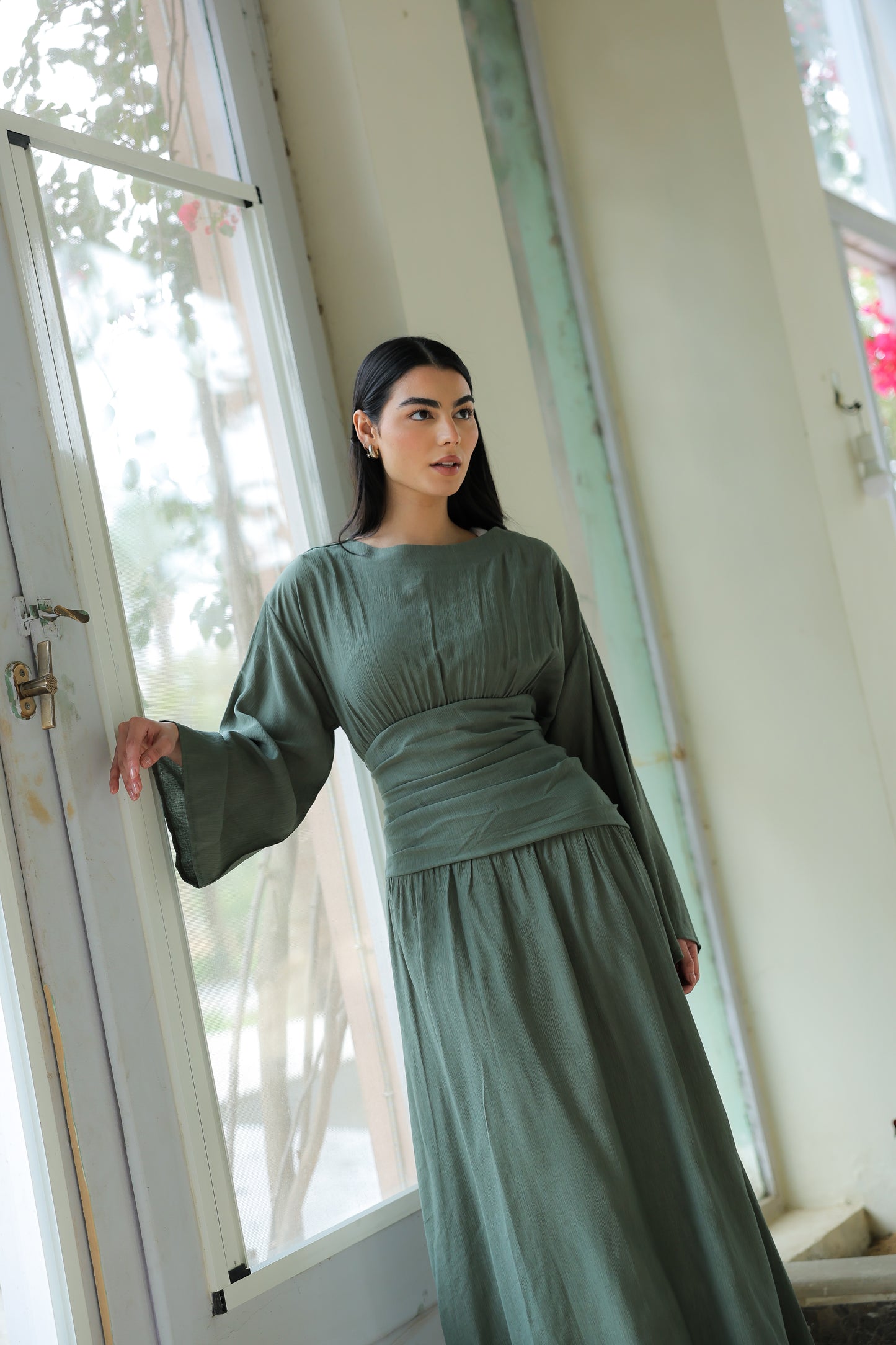 Salu dress in olive