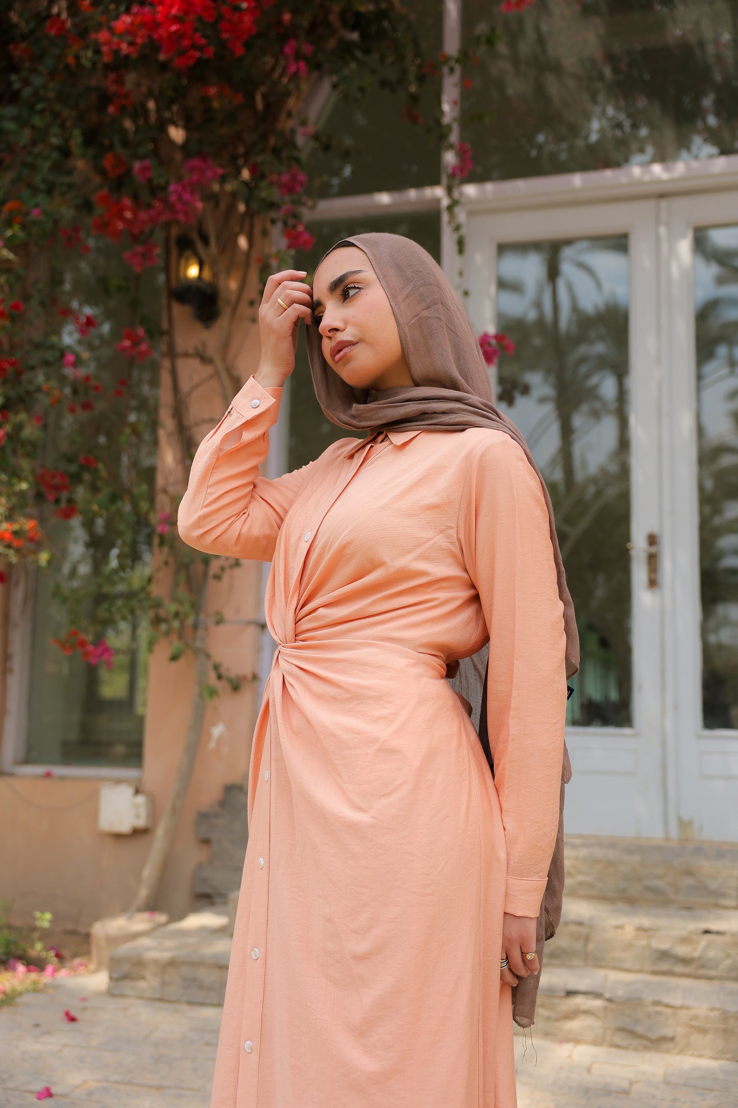 Soli dress in Peach
