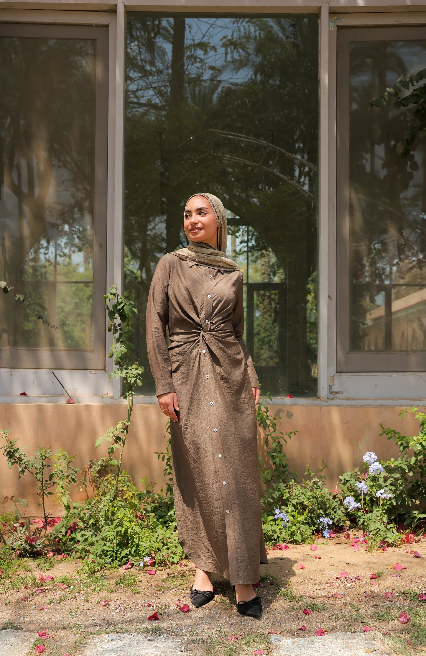 Soli dress in brown
