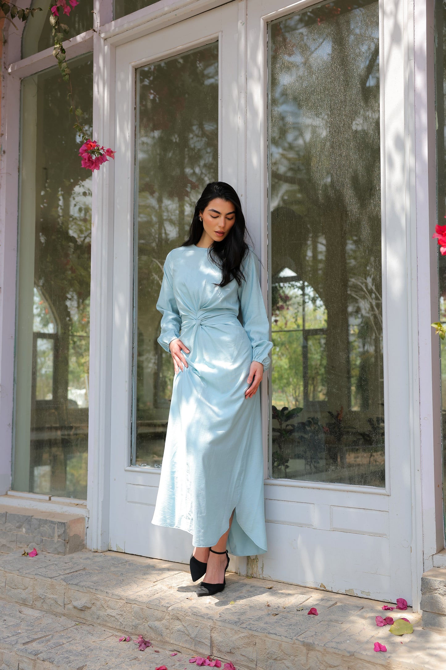 Sofia diamond dress in baby blue